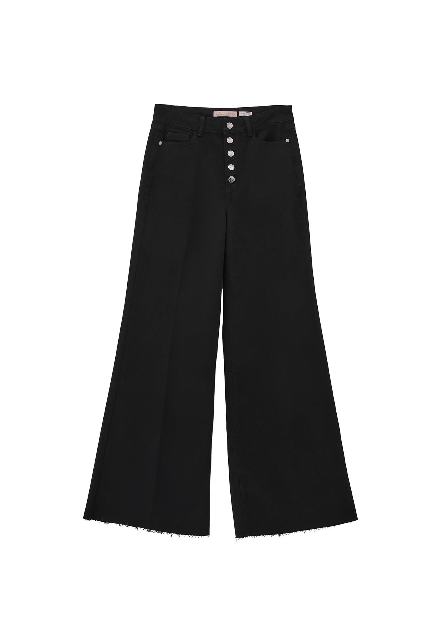 High Waist Jeans - BLACK DENIM