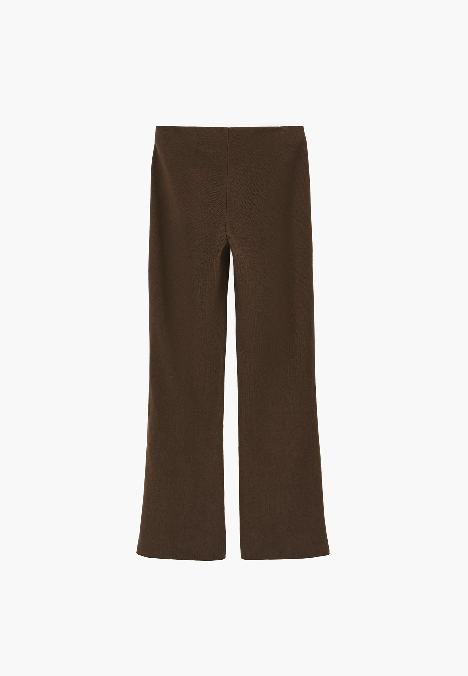 High Waist Flared Spanish Trousers - BLACK OLIVE