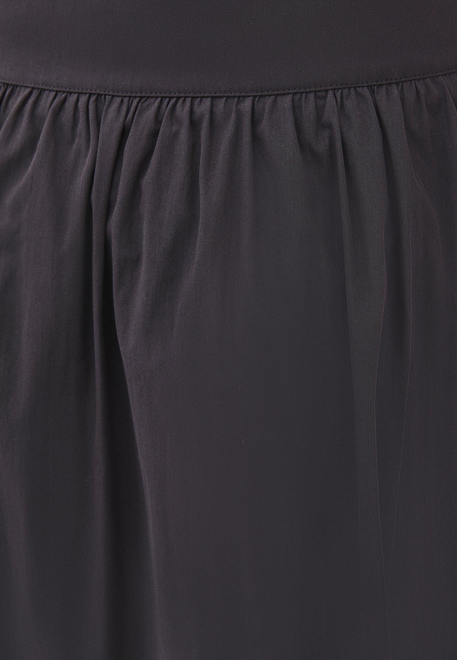 Ultra High Waist A-Line Ruched Mini Skirt - BLACK SAND