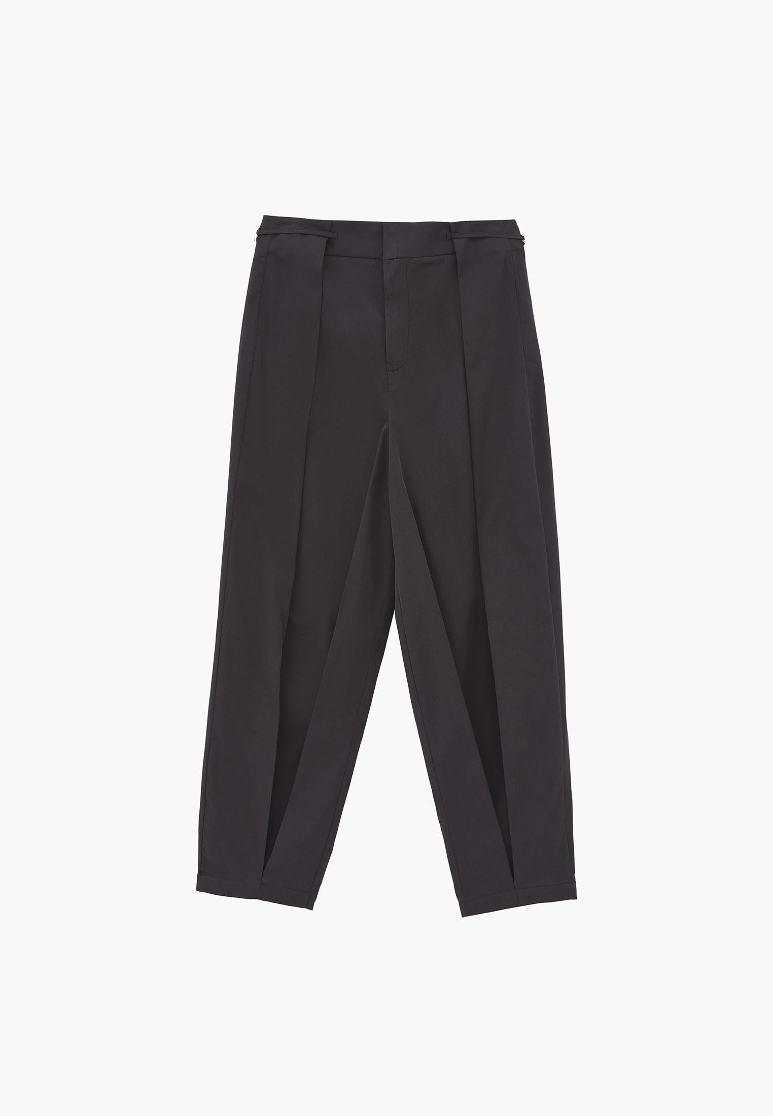 Balloon Form Women Pants - BLACK SAND