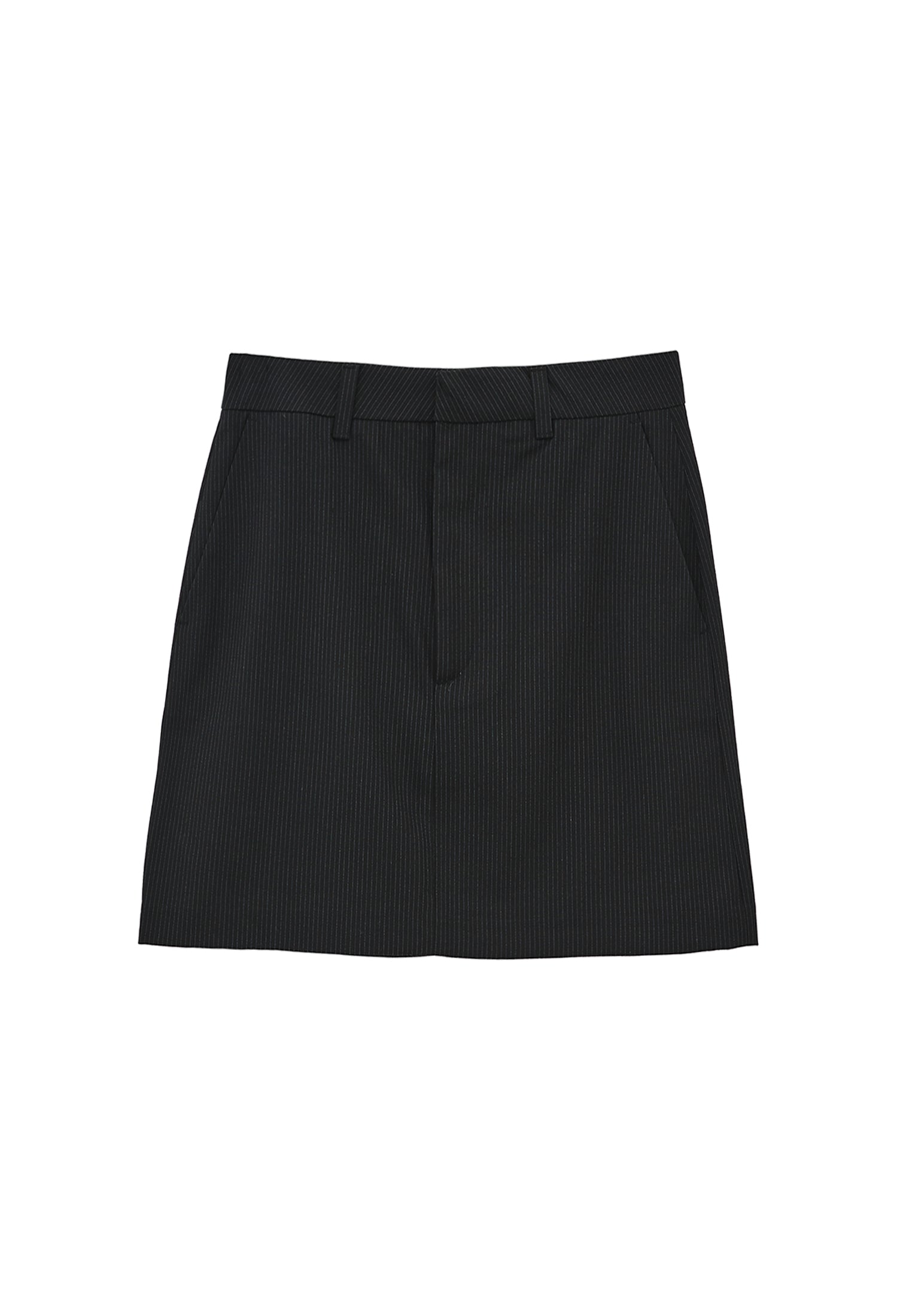 Striped Mini Skirt - BLACK STRIPE