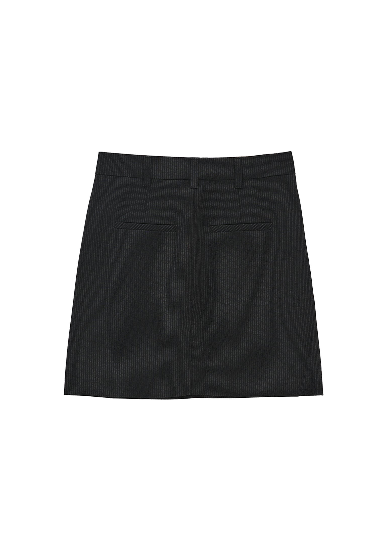 Striped Mini Skirt - BLACK STRIPE