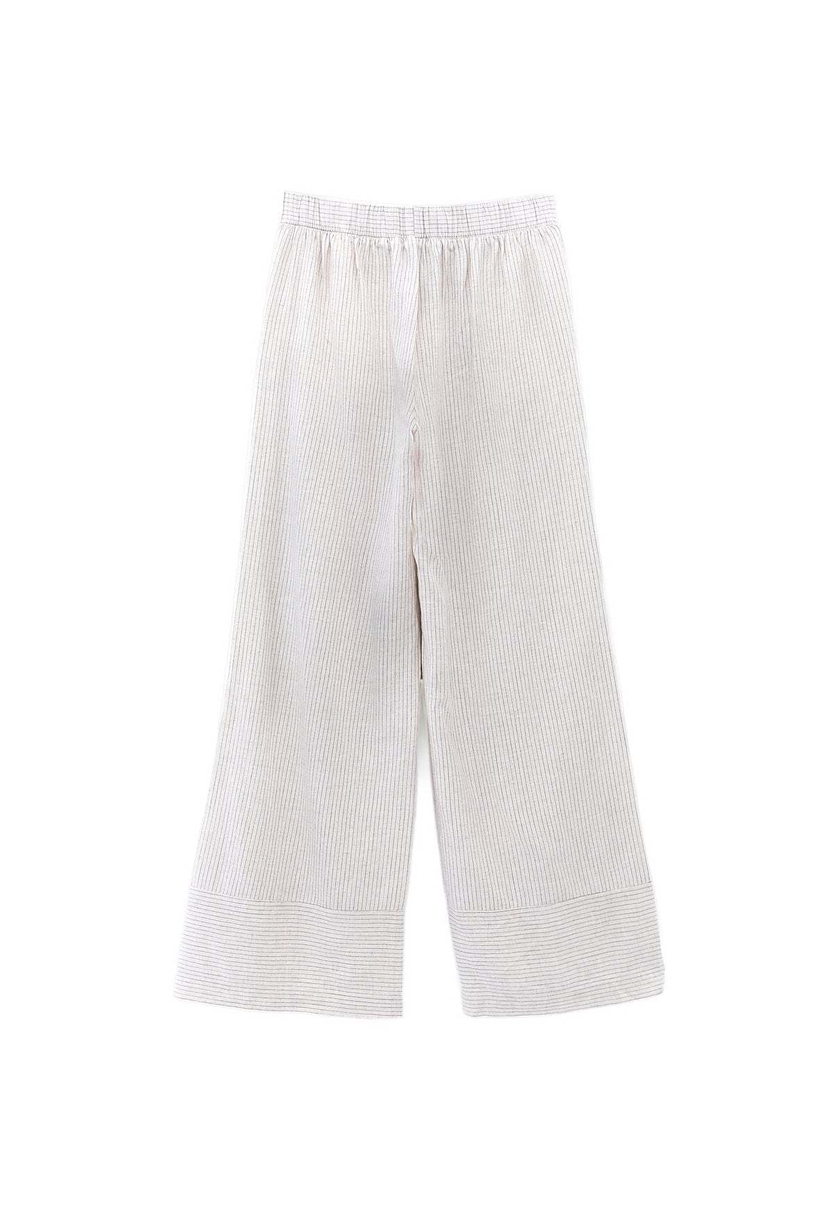 Summer Linen Pants - BLACK STRIPE