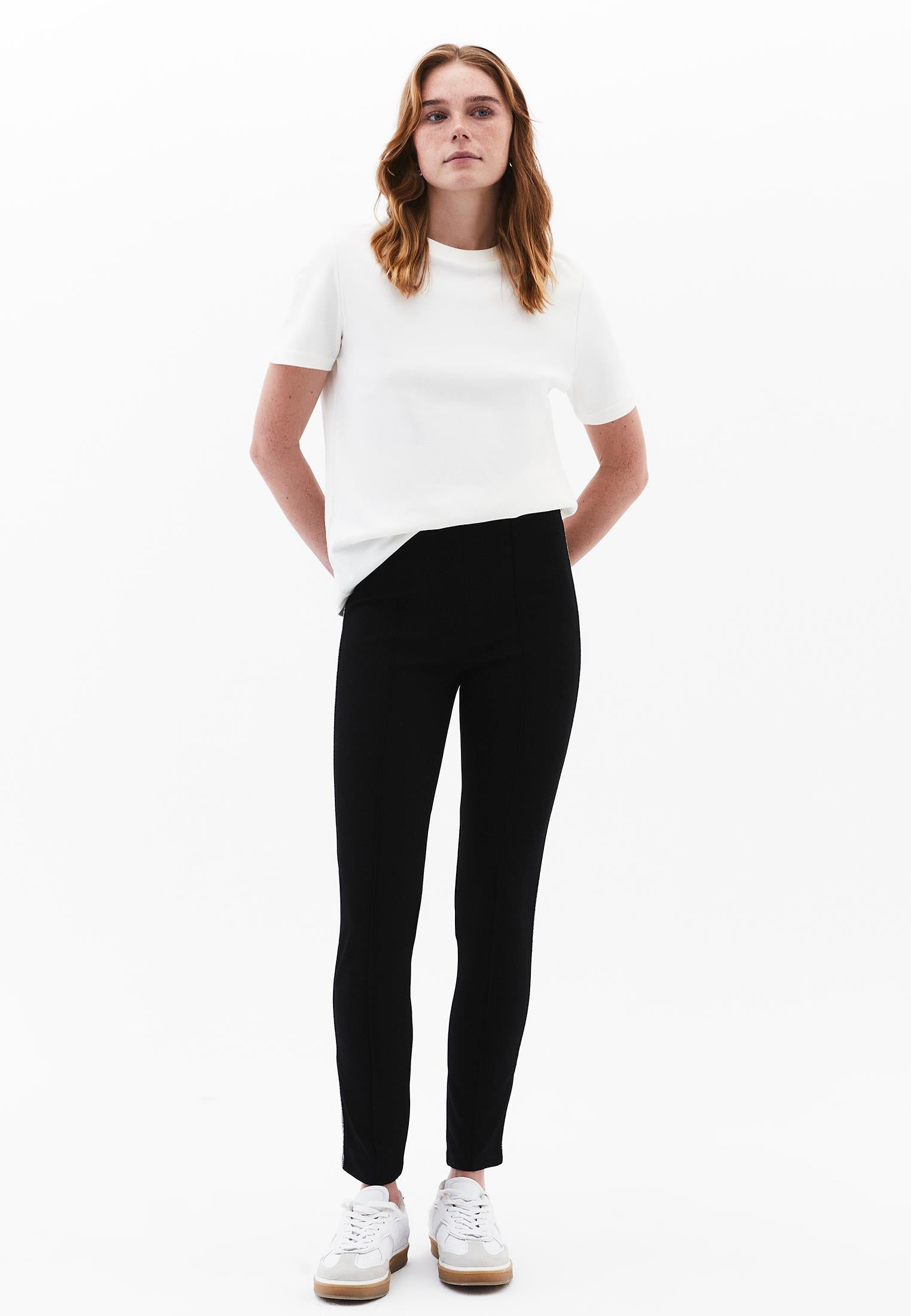 High Waist Leggings - BLACK
