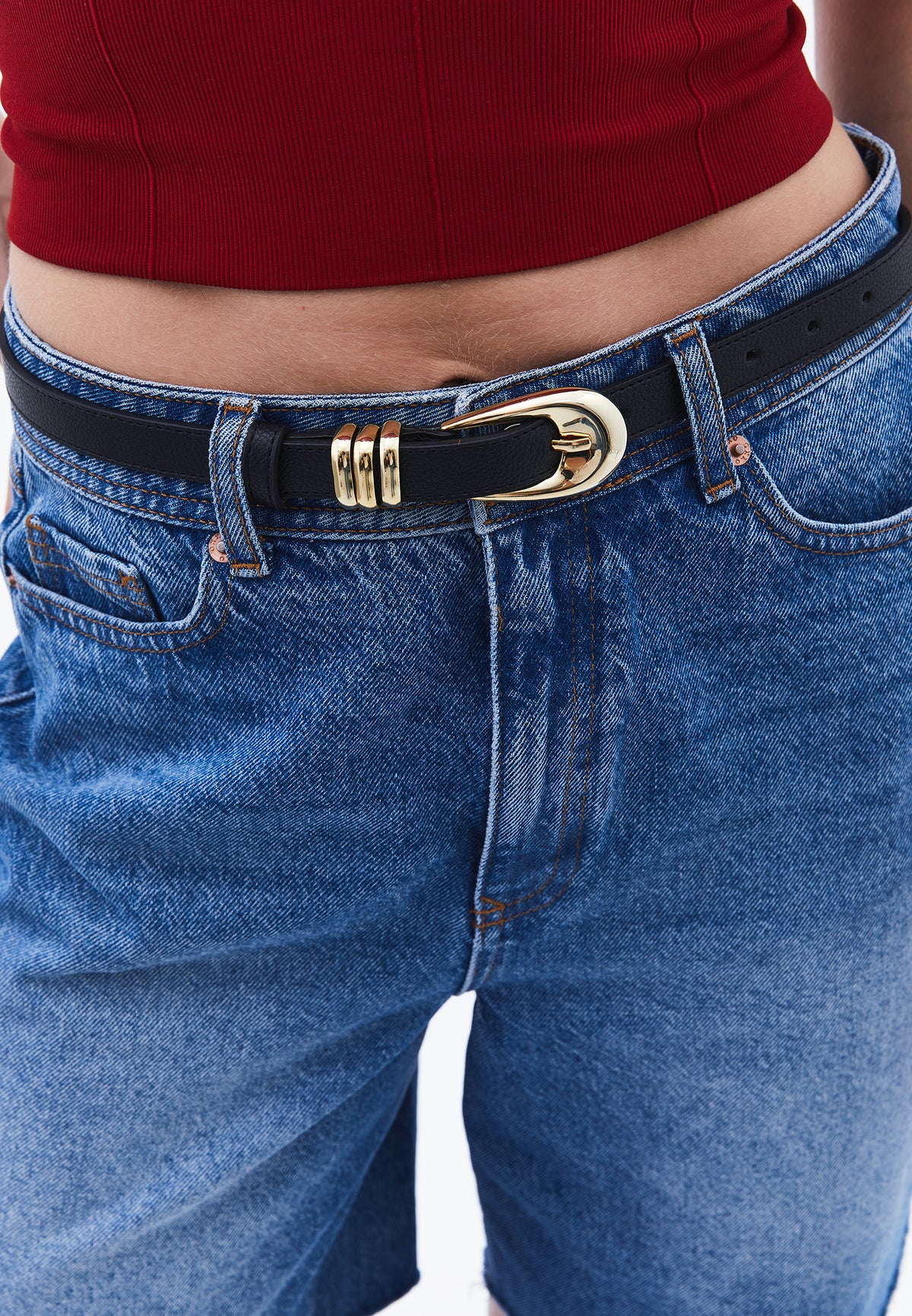Combination Complementary Women's Belt - BLACK