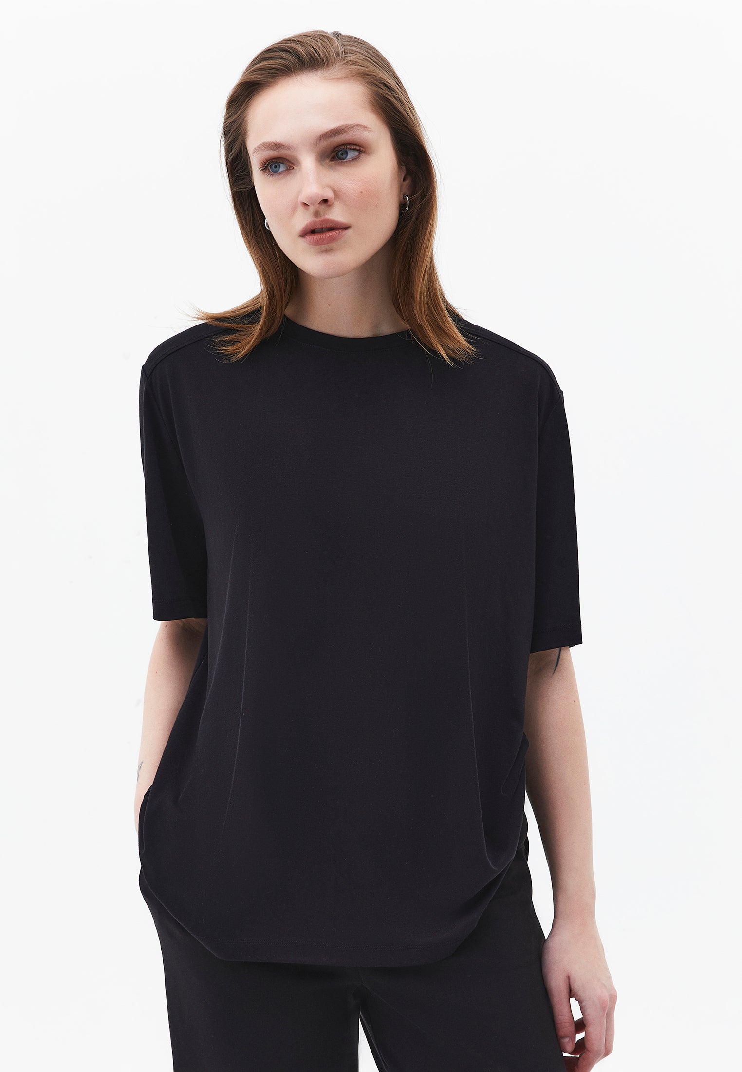 Oversize Modal Tunic - BLACK