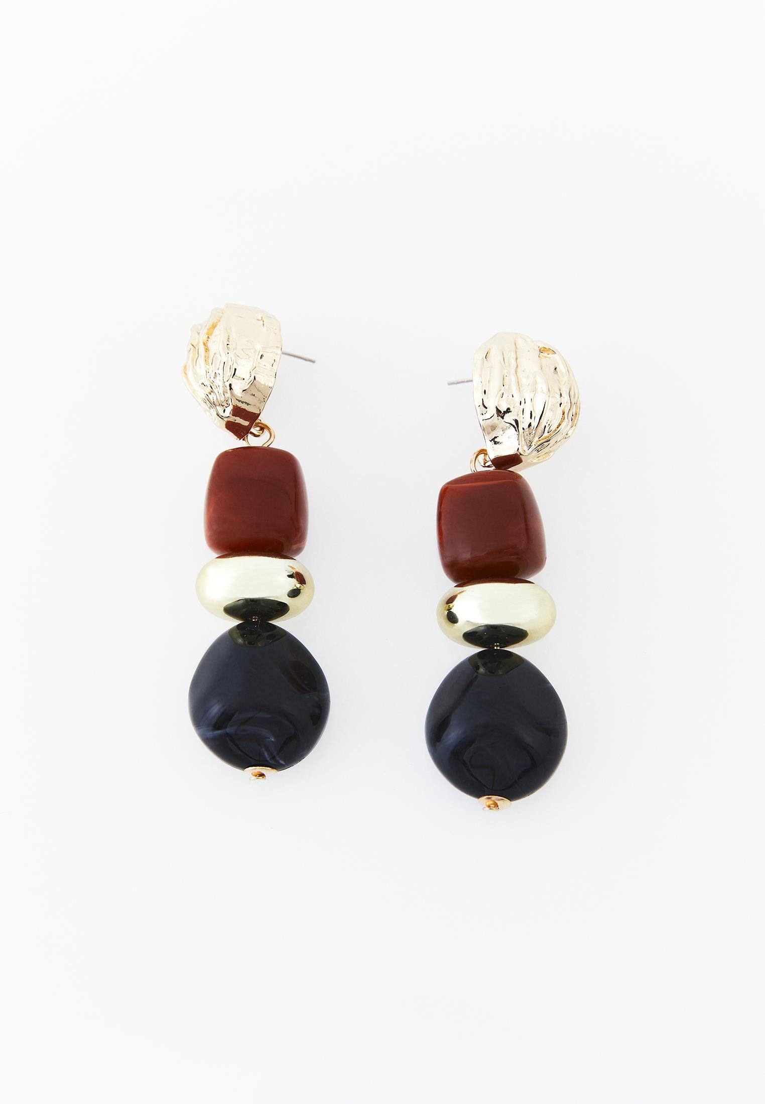 Modern Earring - BLACK