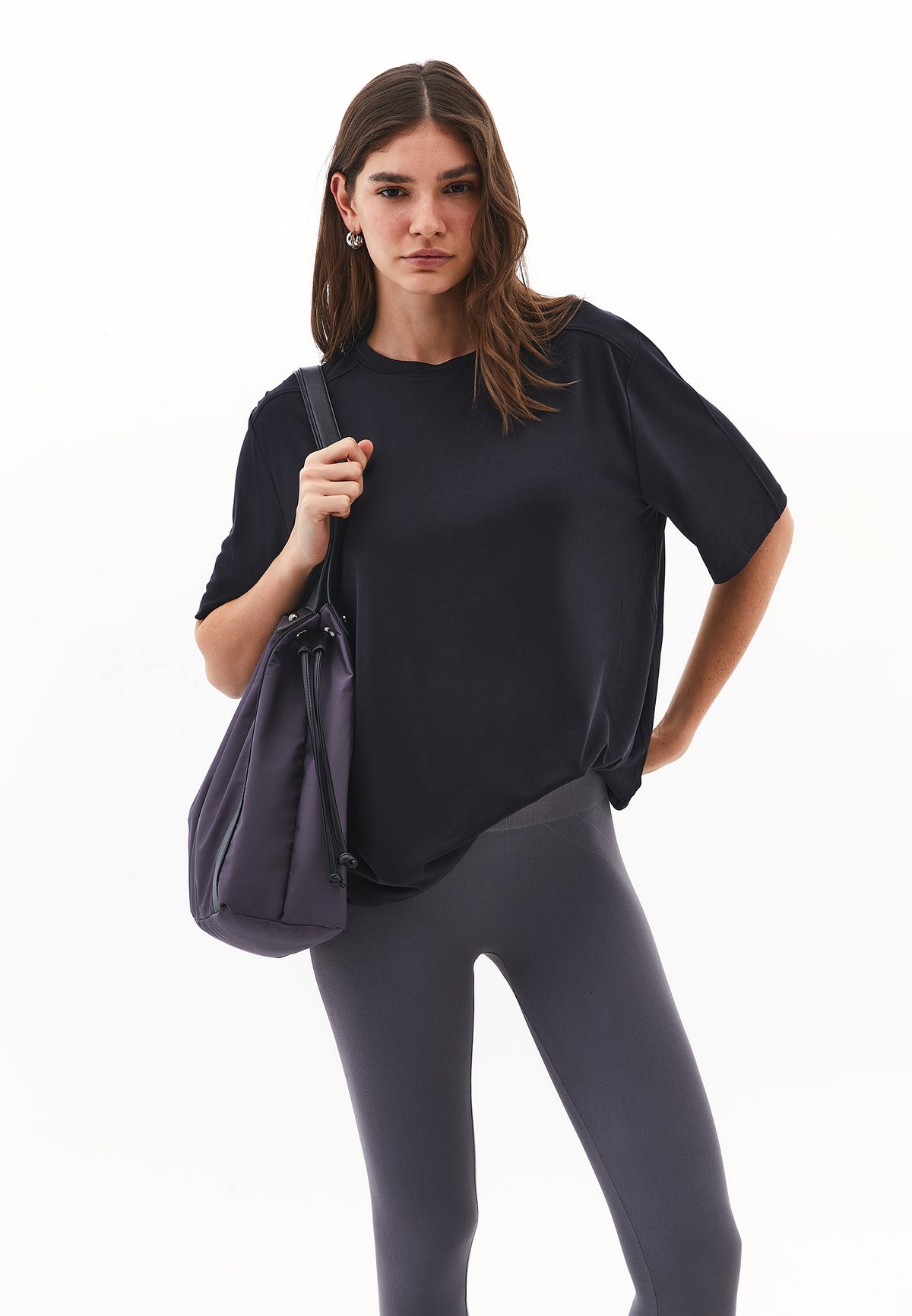 Oversize Tunic T-Shirt - BLACK