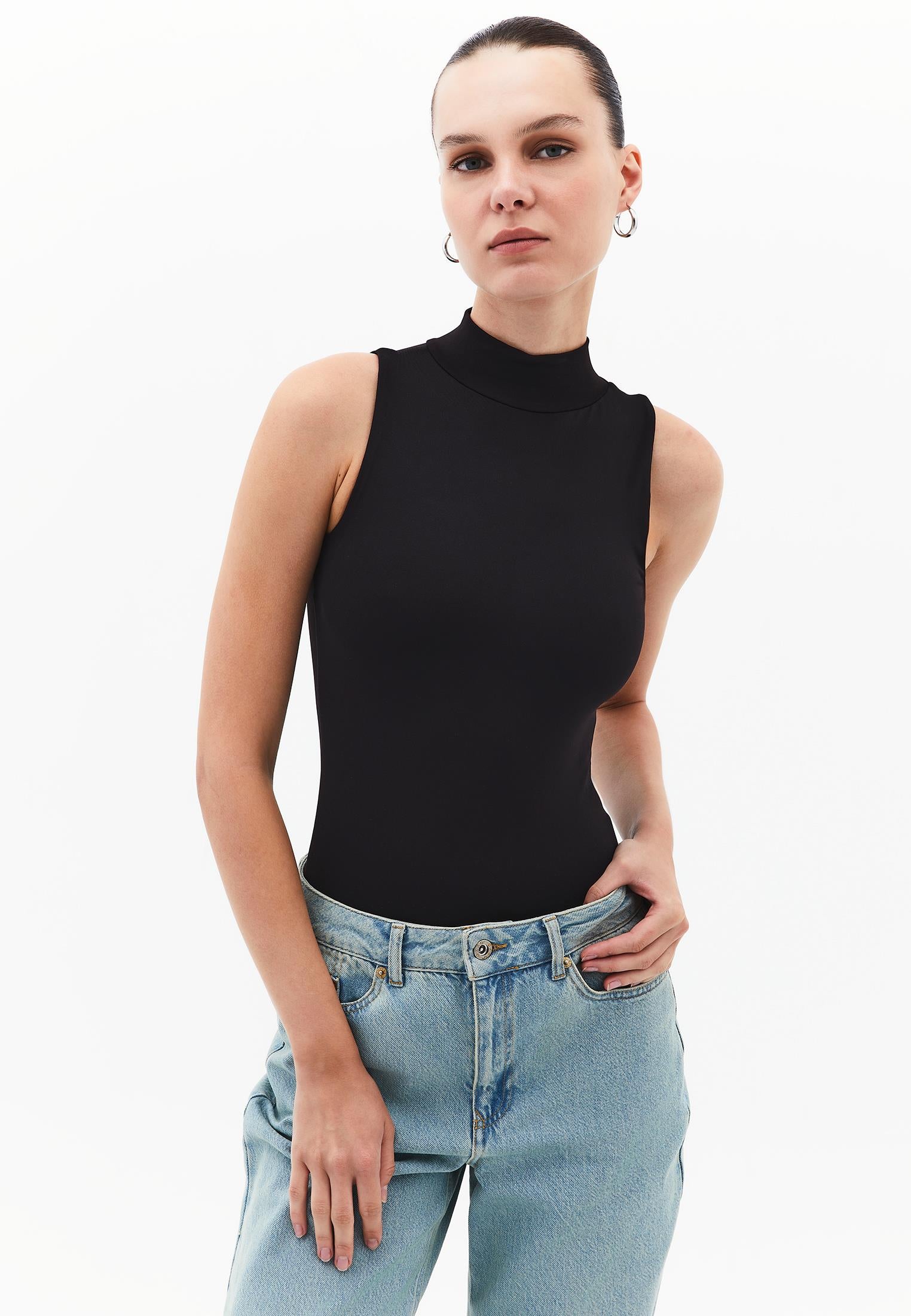 Turtleneck Body - BLACK