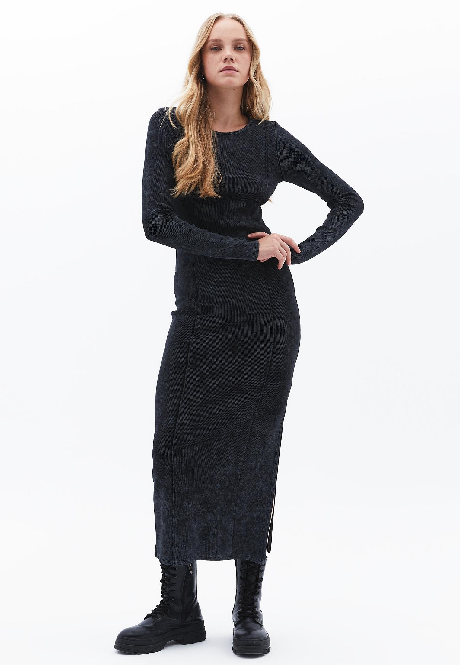 Bodycon Long Dress - BLACK