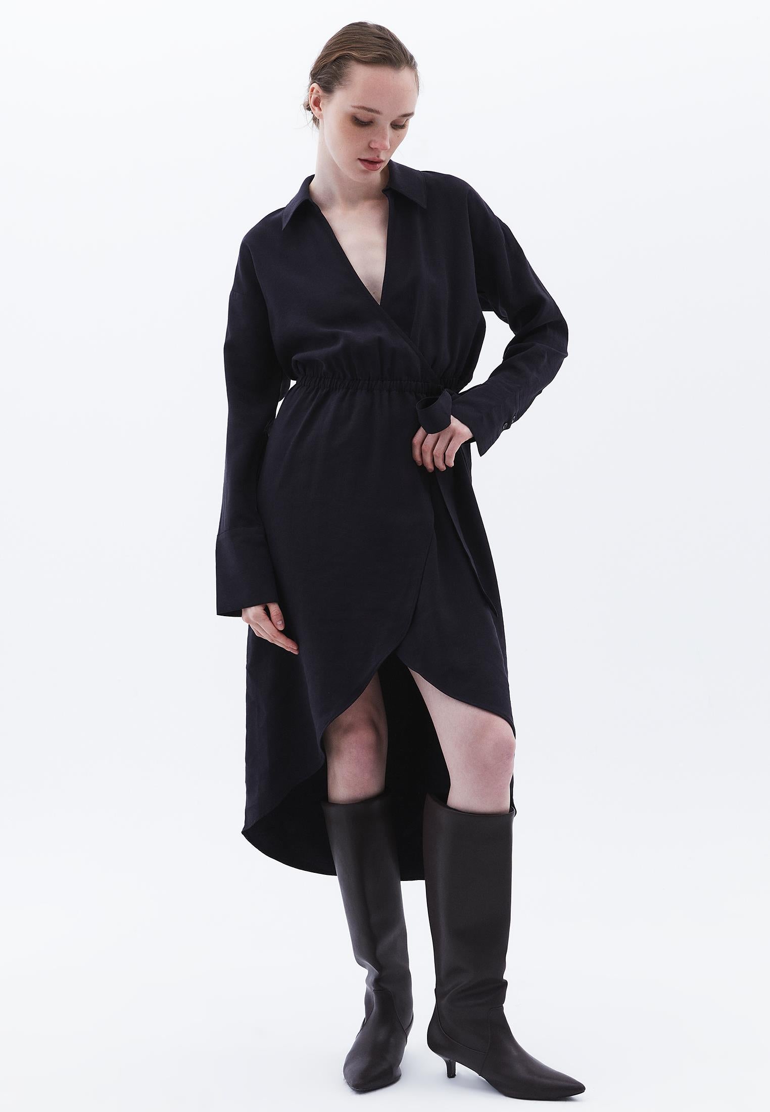 Midi Dress - BLACK