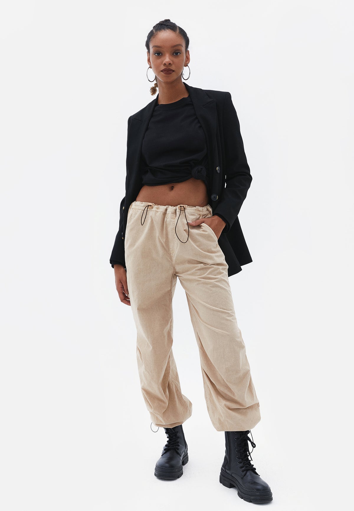 Oversize Long Tunic - BLACK