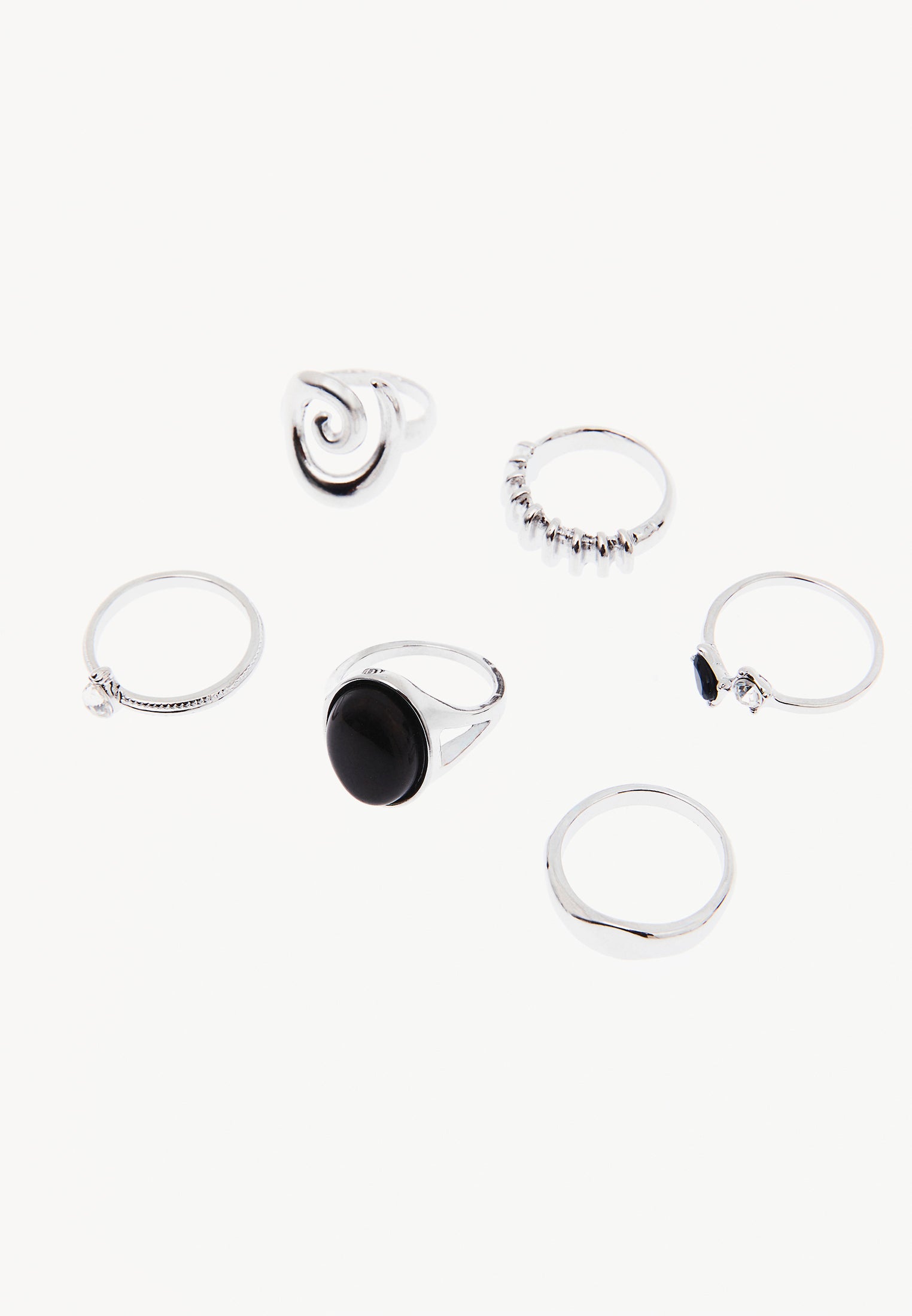 Modern Ring - SILVER/BLACK