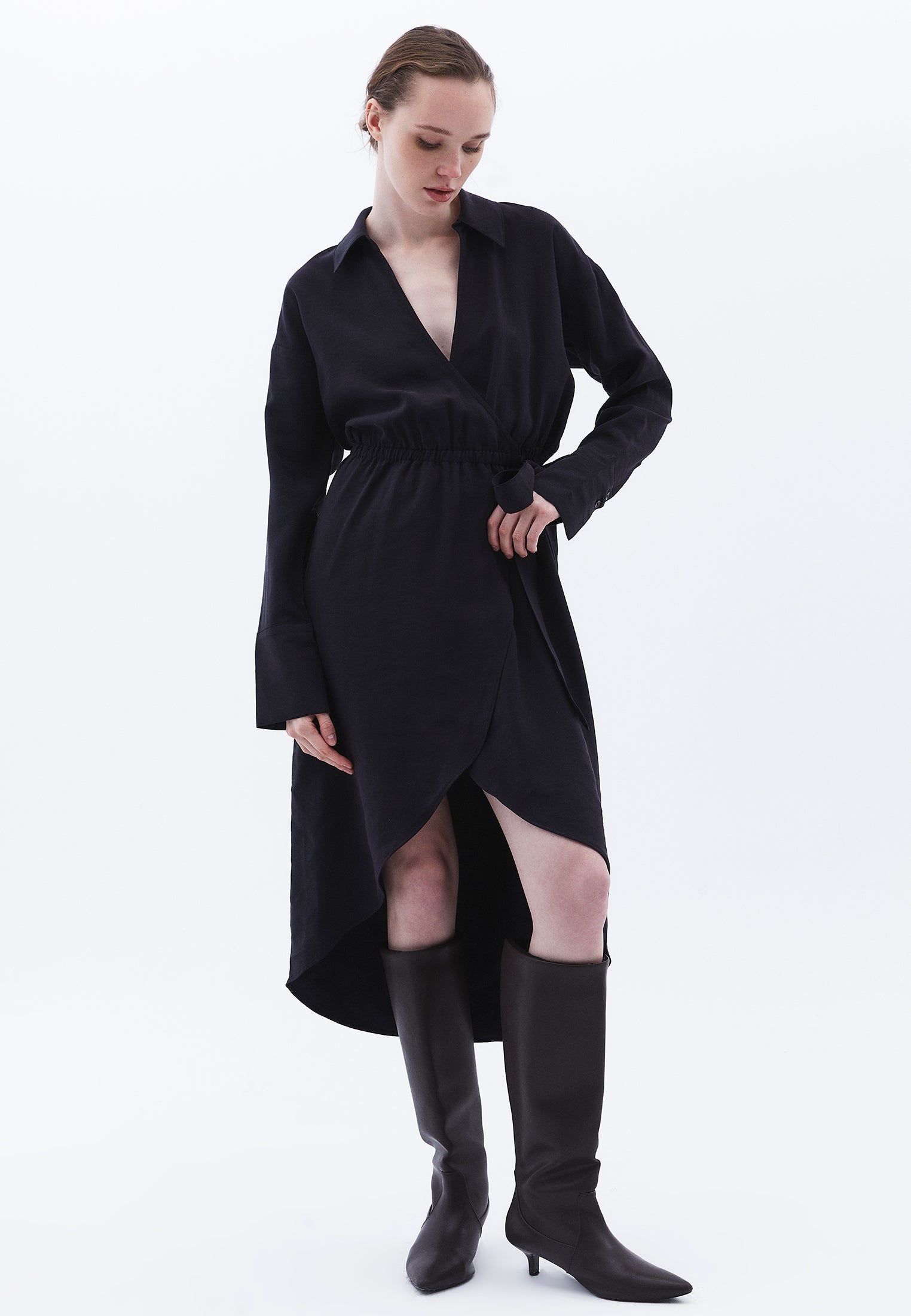 Midi Dress - BLACK