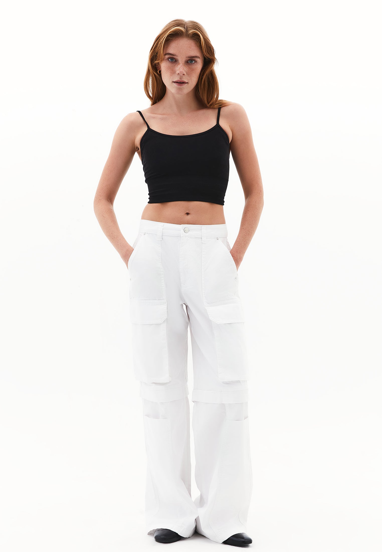 Seamless U Neck Crop Top - BLACK