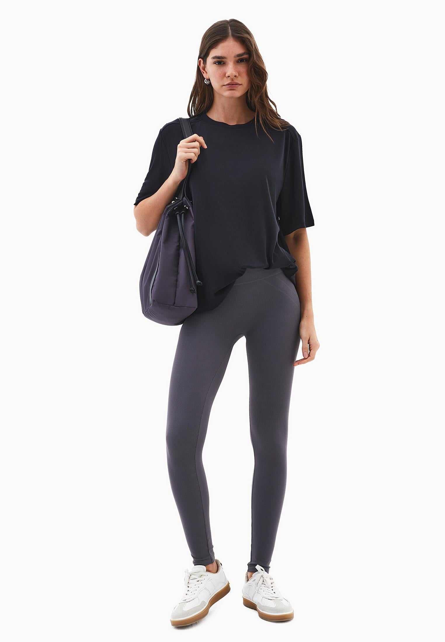 Oversize Tunic T-Shirt - BLACK