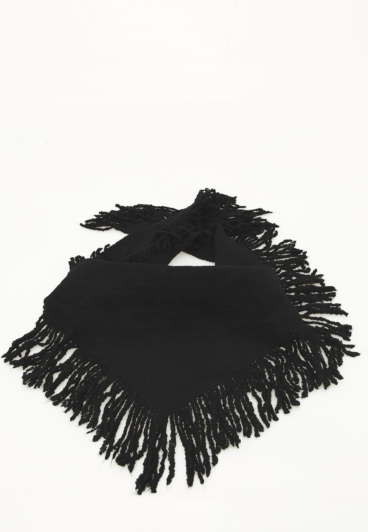 Scarf Shawl Design - BLACK