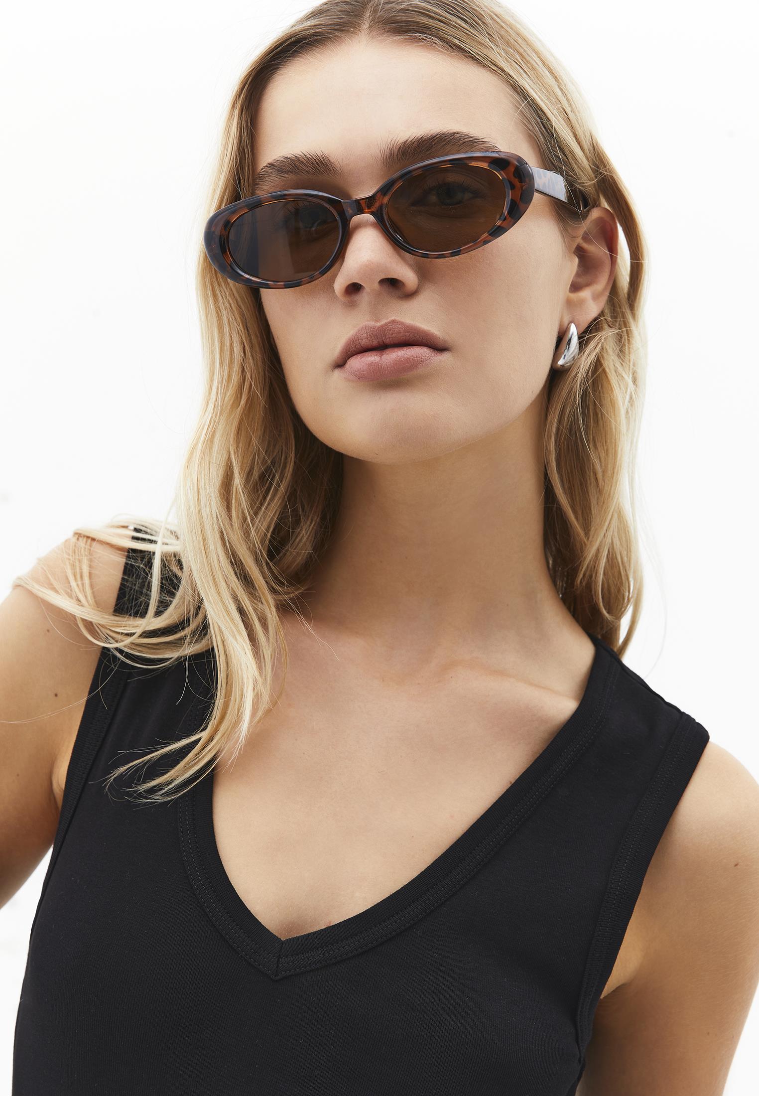 V Neck Bodycon Rib Tank Top - BLACK