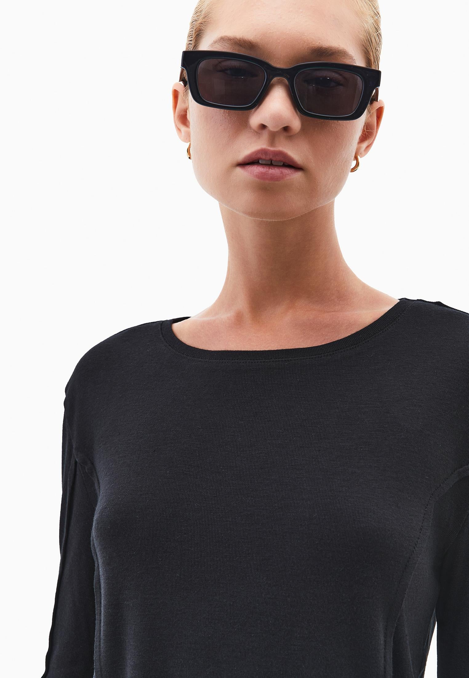 Slim Fit Crew Neck T-Shirt - BLACK