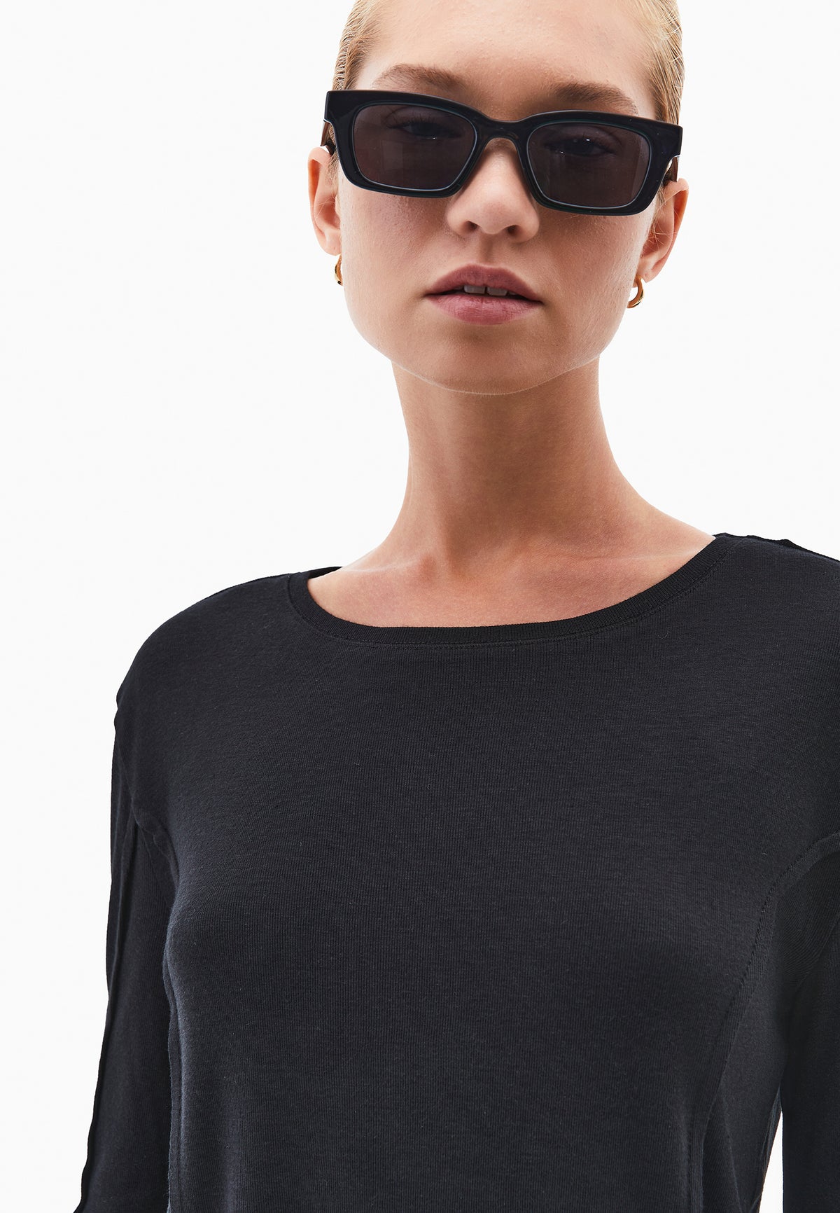 Slim Fit Crew Neck T-Shirt - BLACK