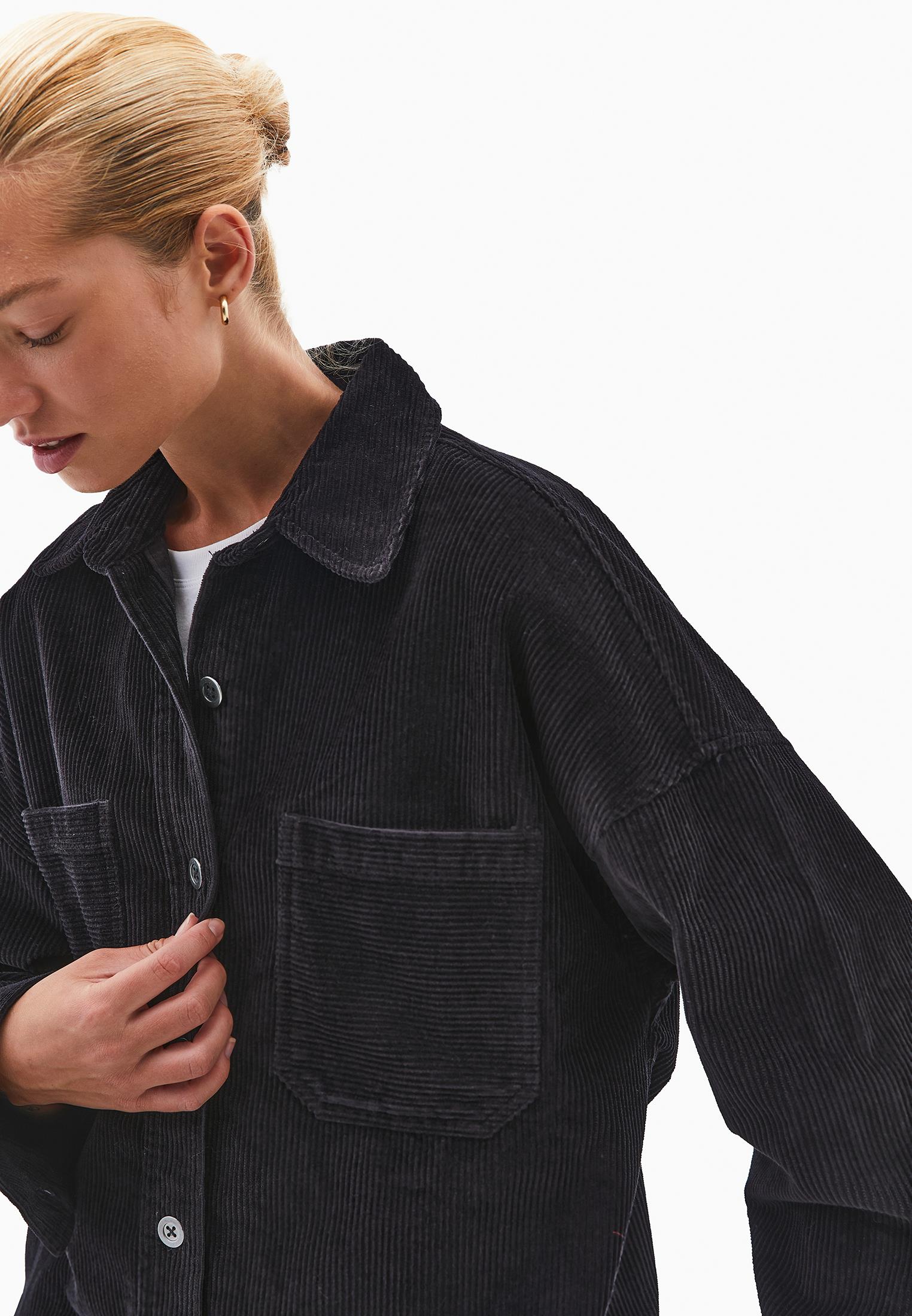 Cotton Oversize Shirt - BLACK