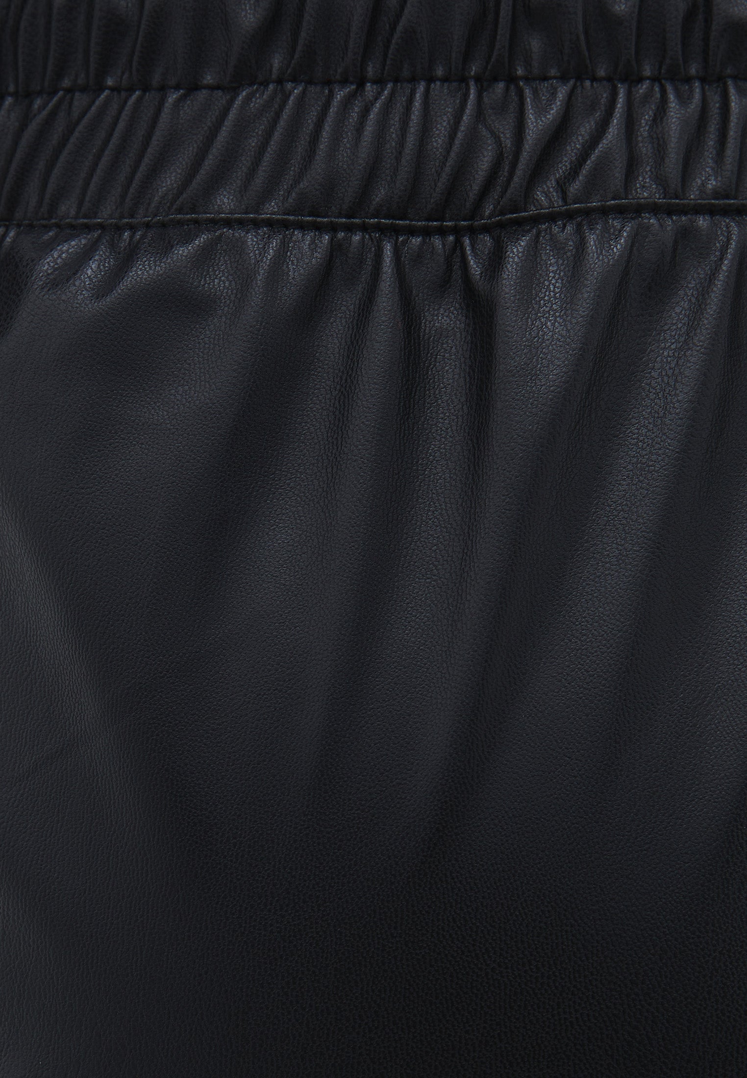 High Waist Cut Jogger Pants - BLACK