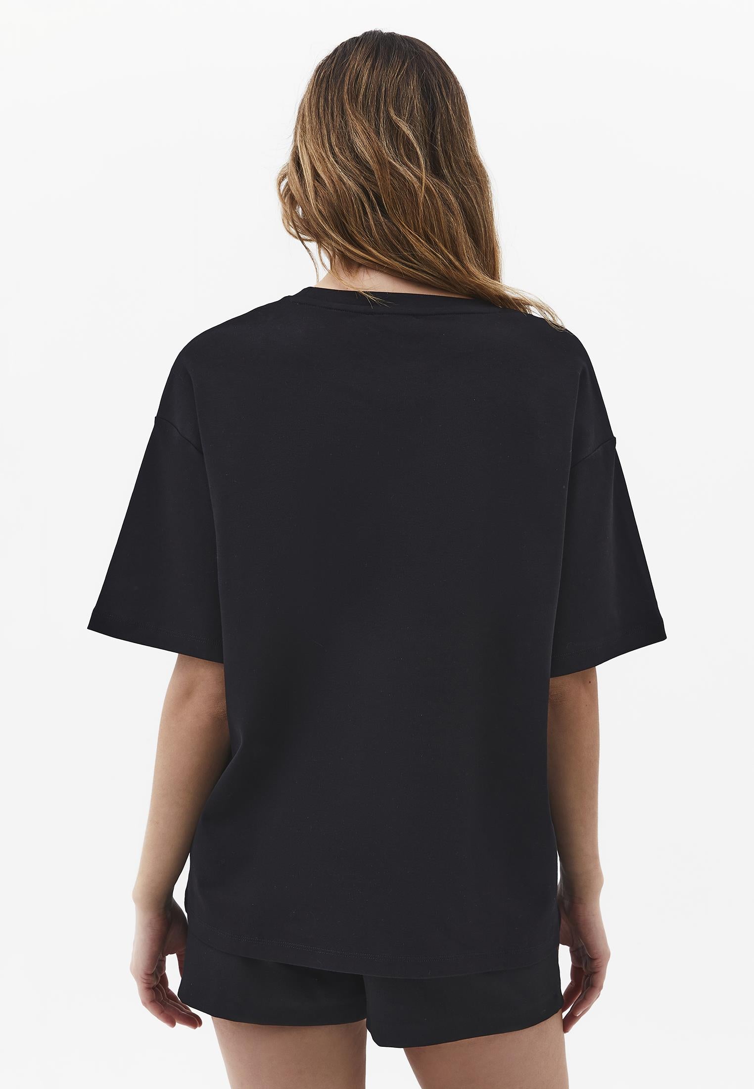 Oversize Tunic T-Shirt - BLACK