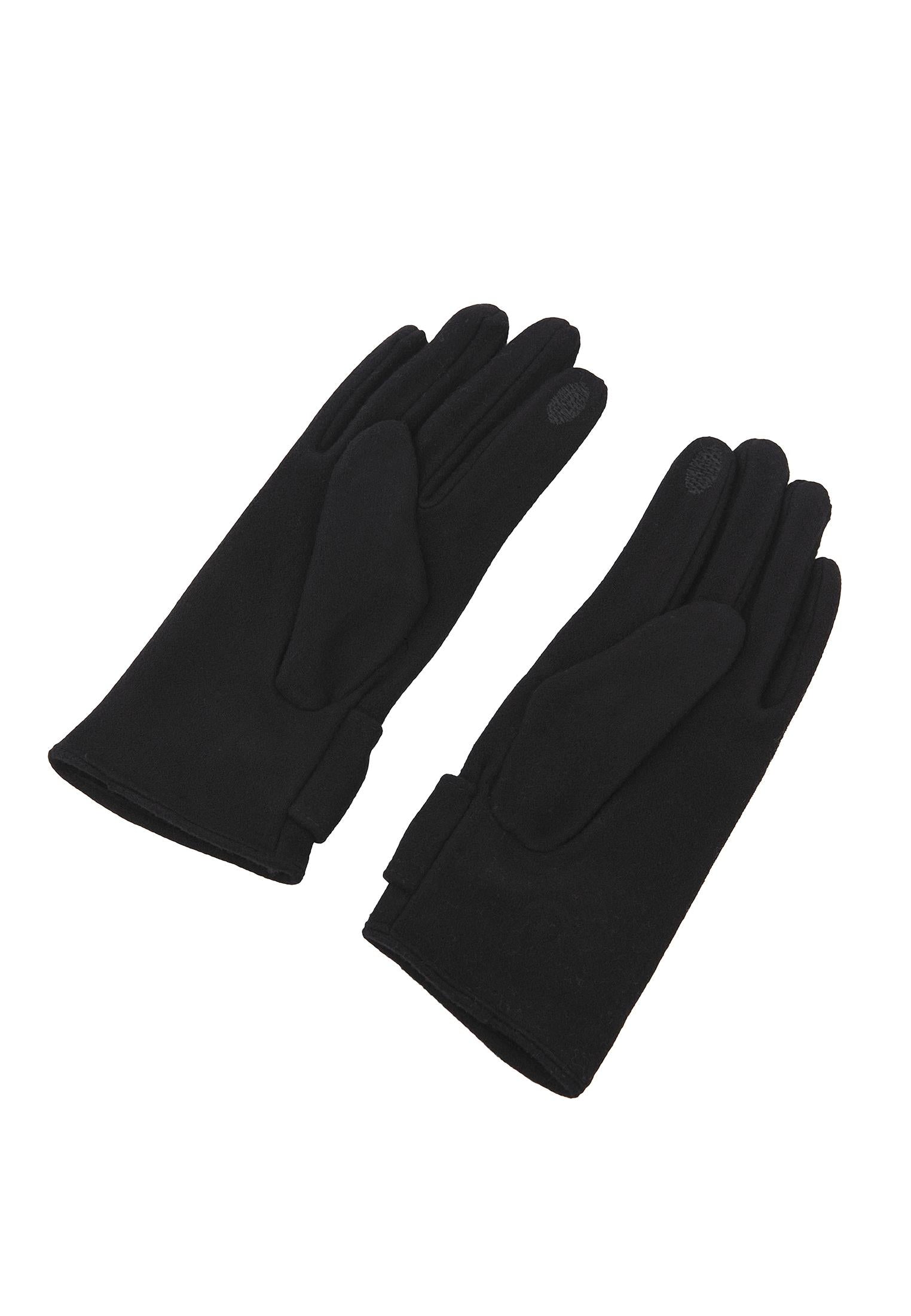 Winter Season Outfit Complementary Glove - BLACK