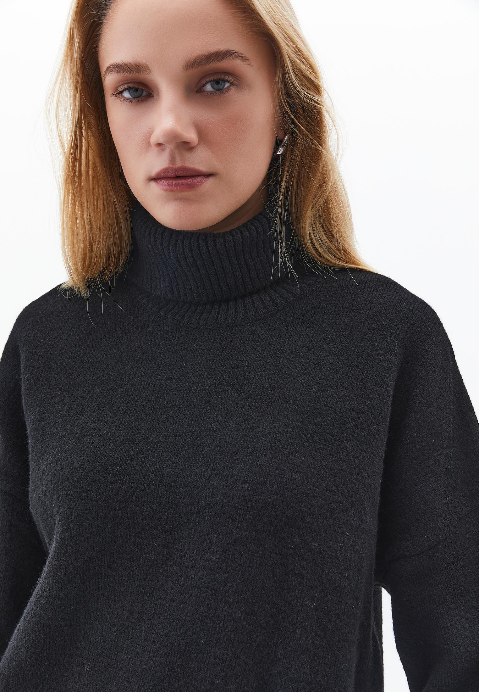 Soft Touch Turtleneck Roll Neck - BLACK