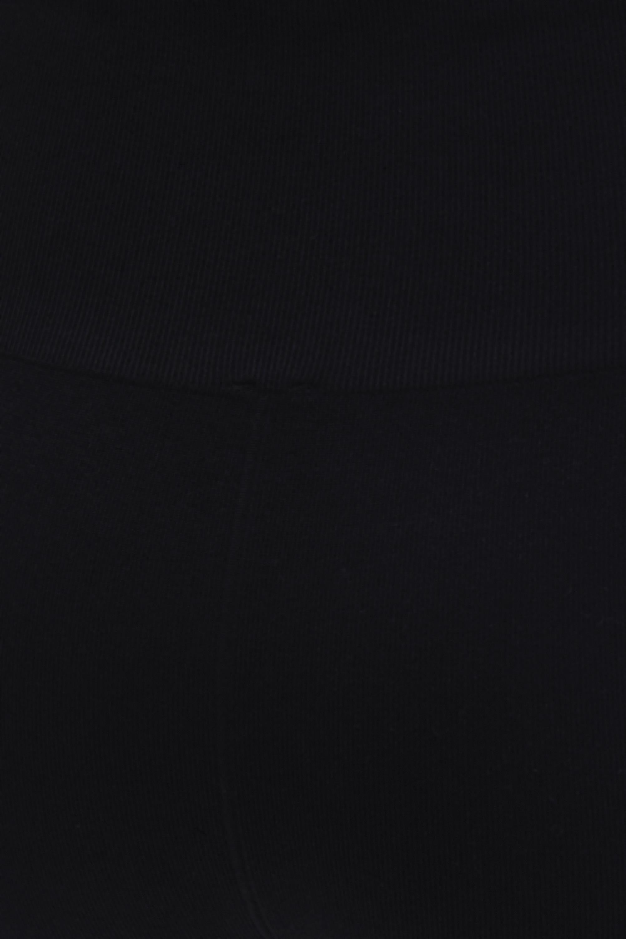 High Waist Elastic Leggings - BLACK