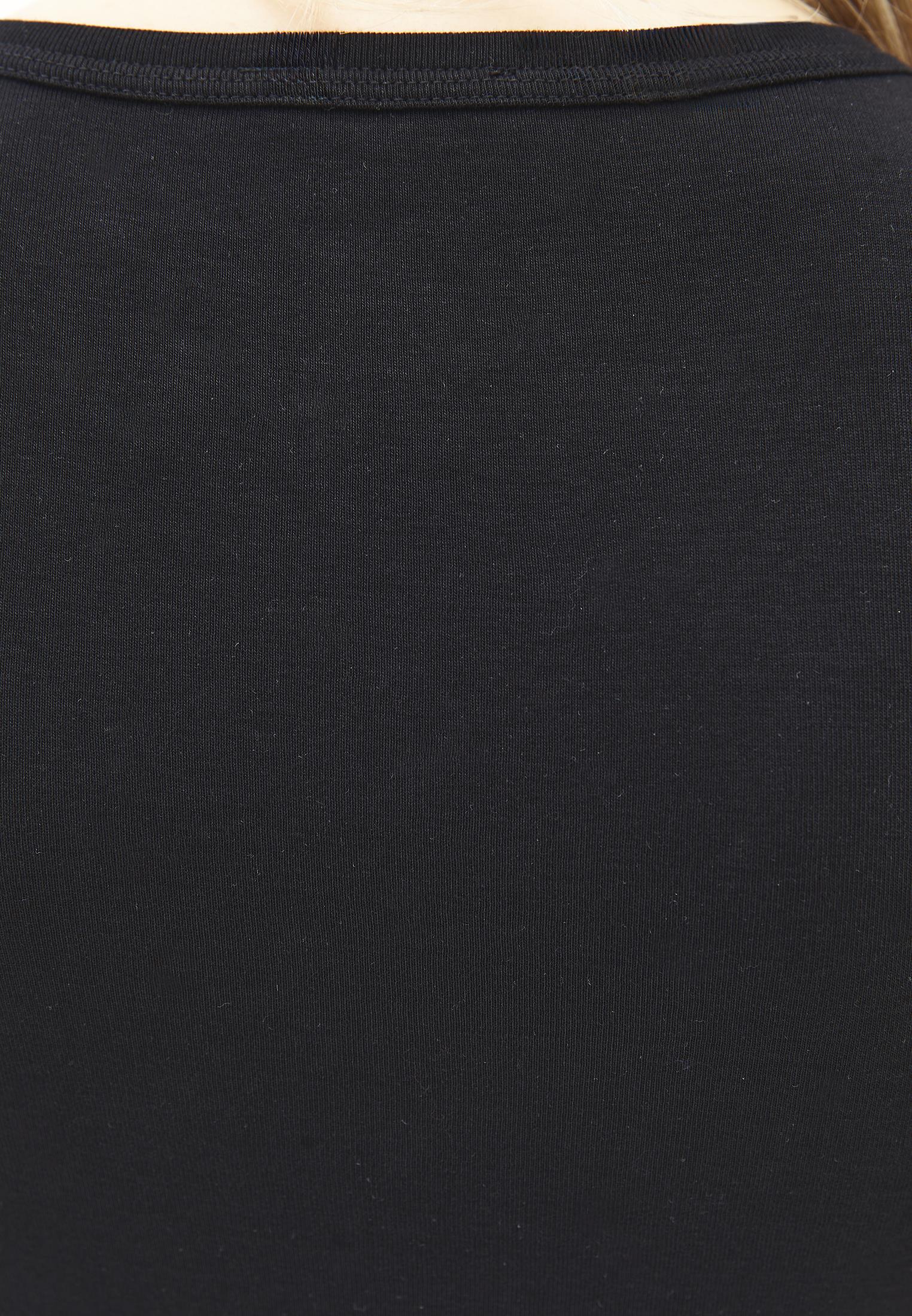 V Neck Bodycon Rib Tank Top - BLACK