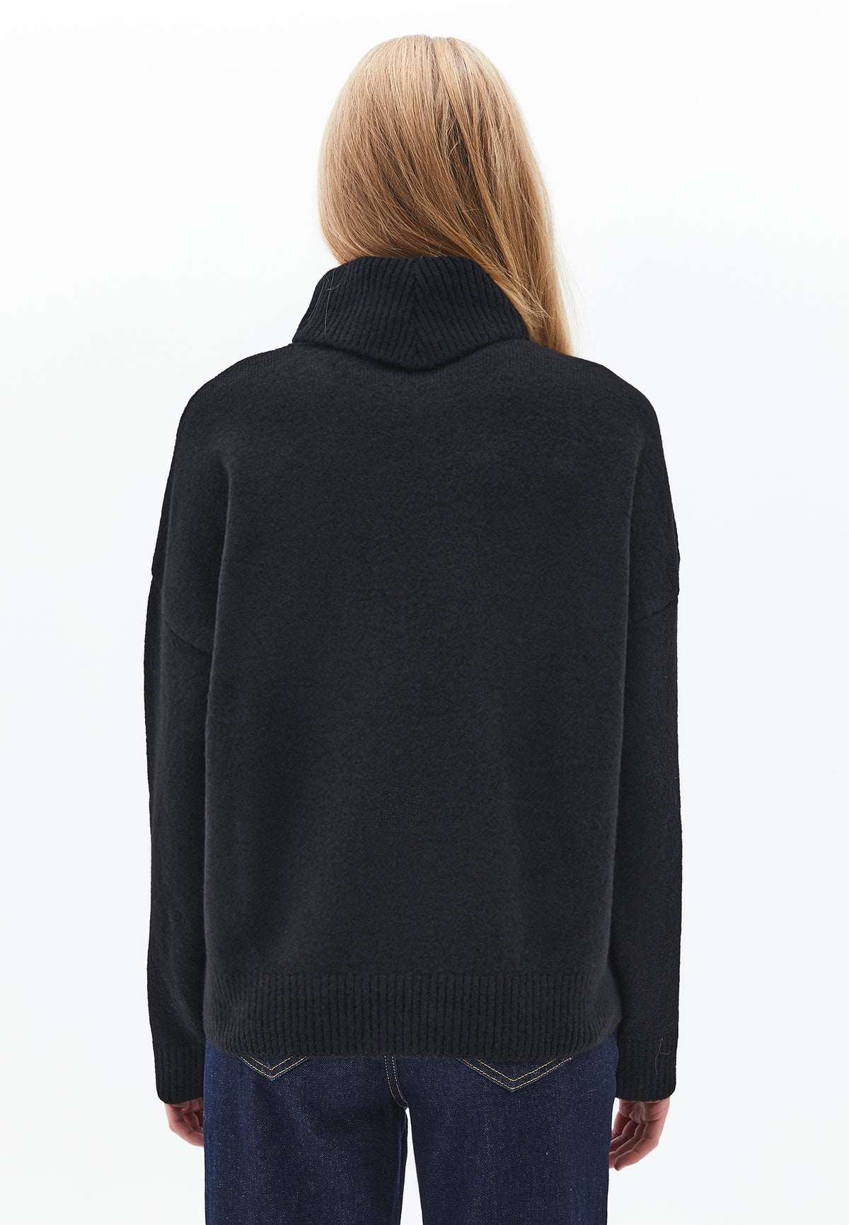 Soft Touch Turtleneck Roll Neck - BLACK