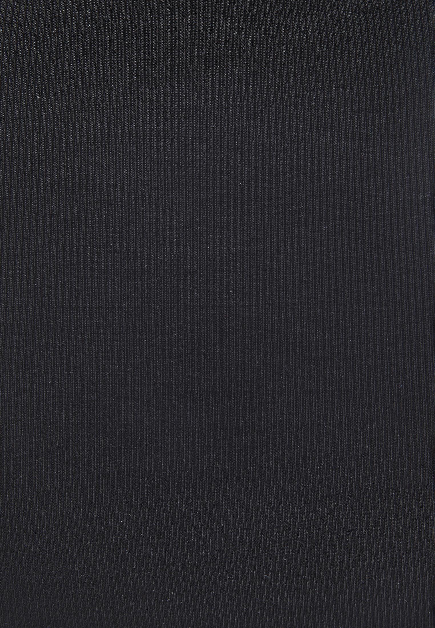 Square Neck Bodycon Tank Top - BLACK