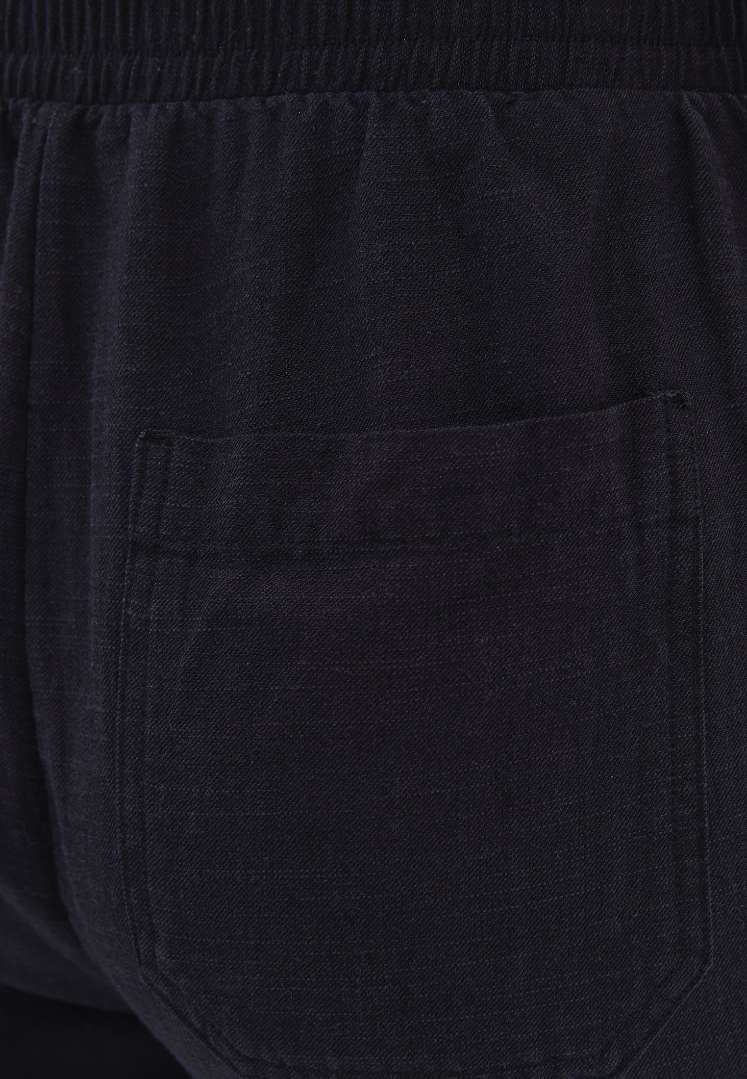 Elastic Carrot Fit Trousers - BLACK