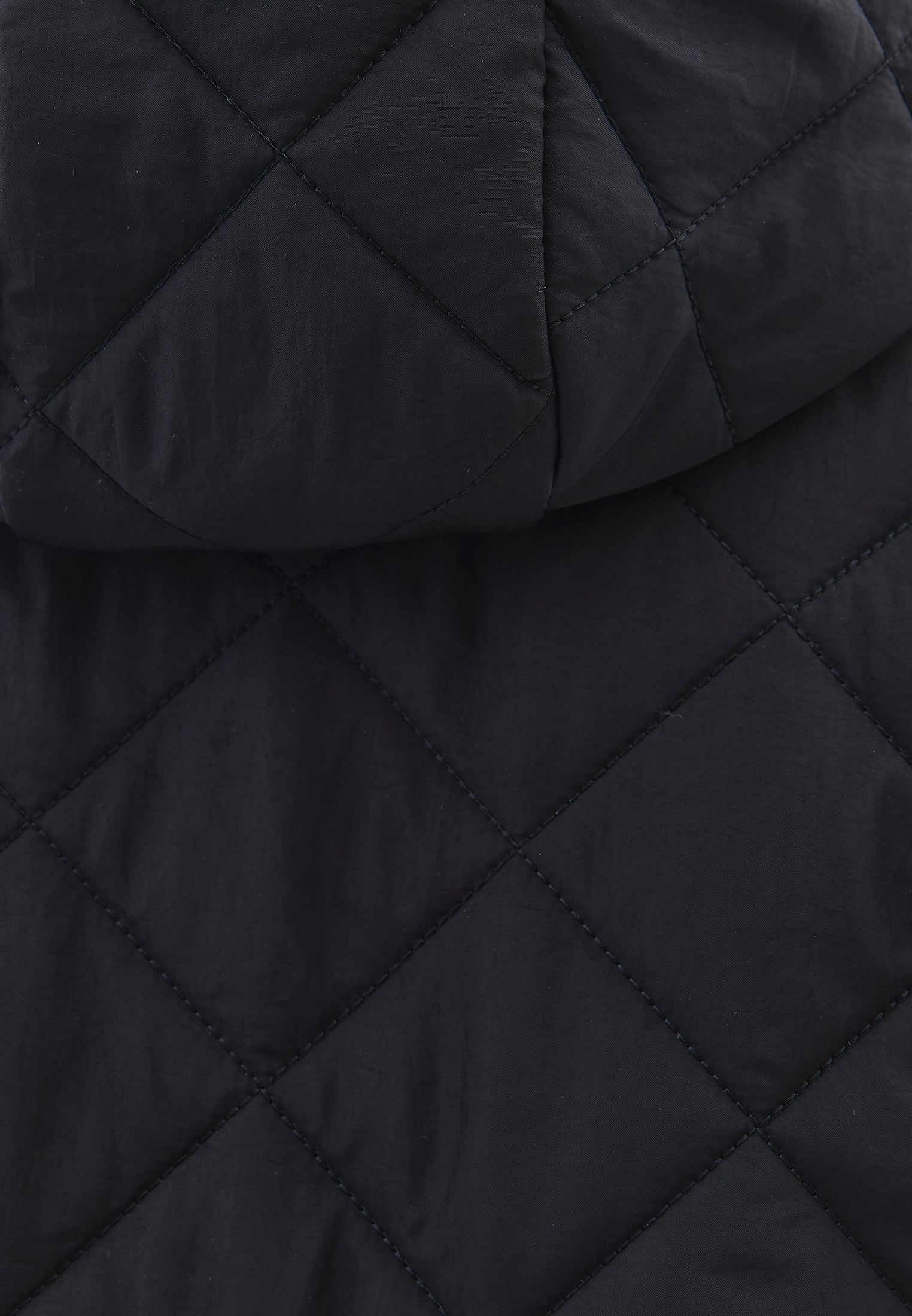 Long Coat With Hood - BLACK