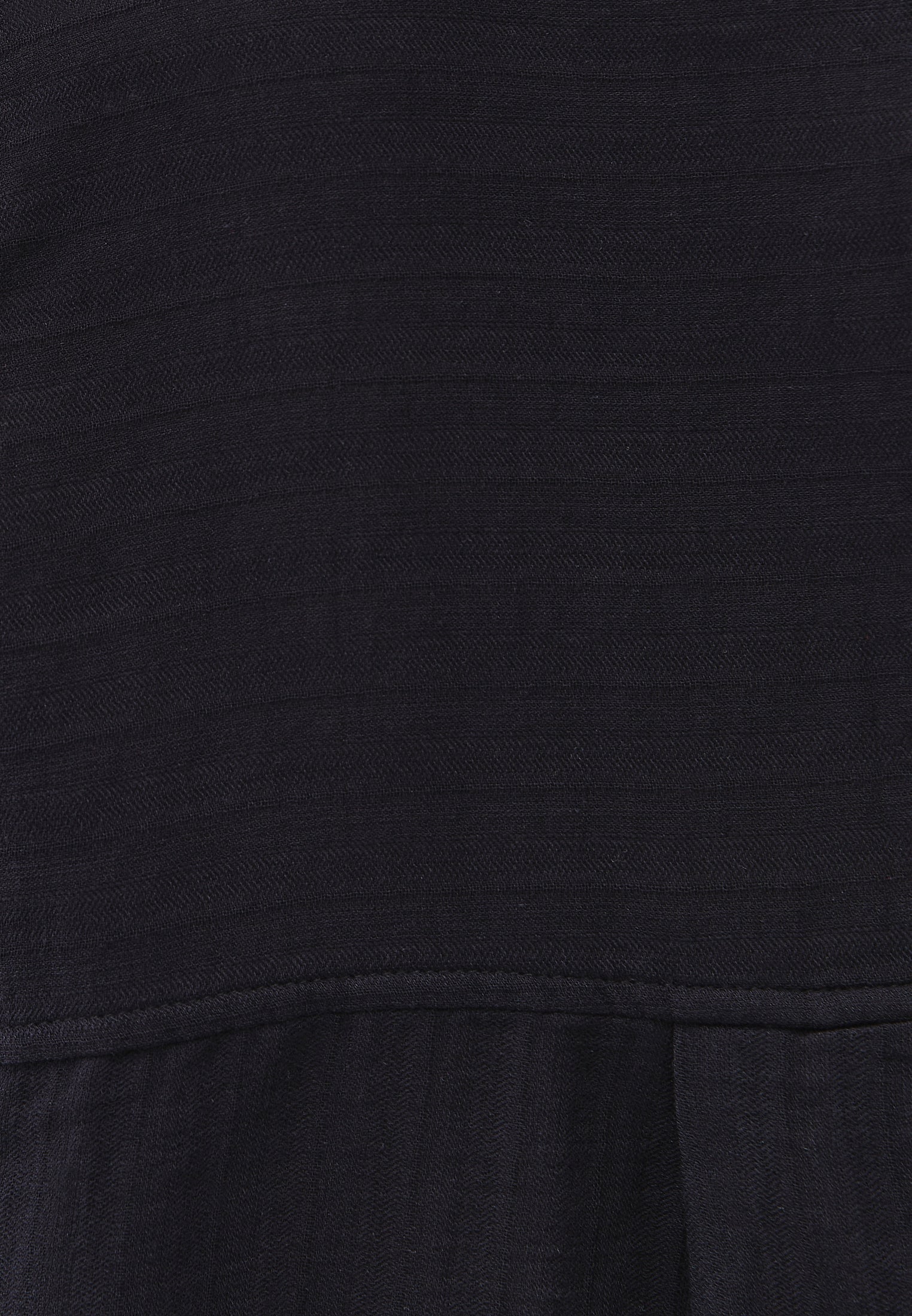 Long Sleeve Oversized Woven Shirt - BLACK