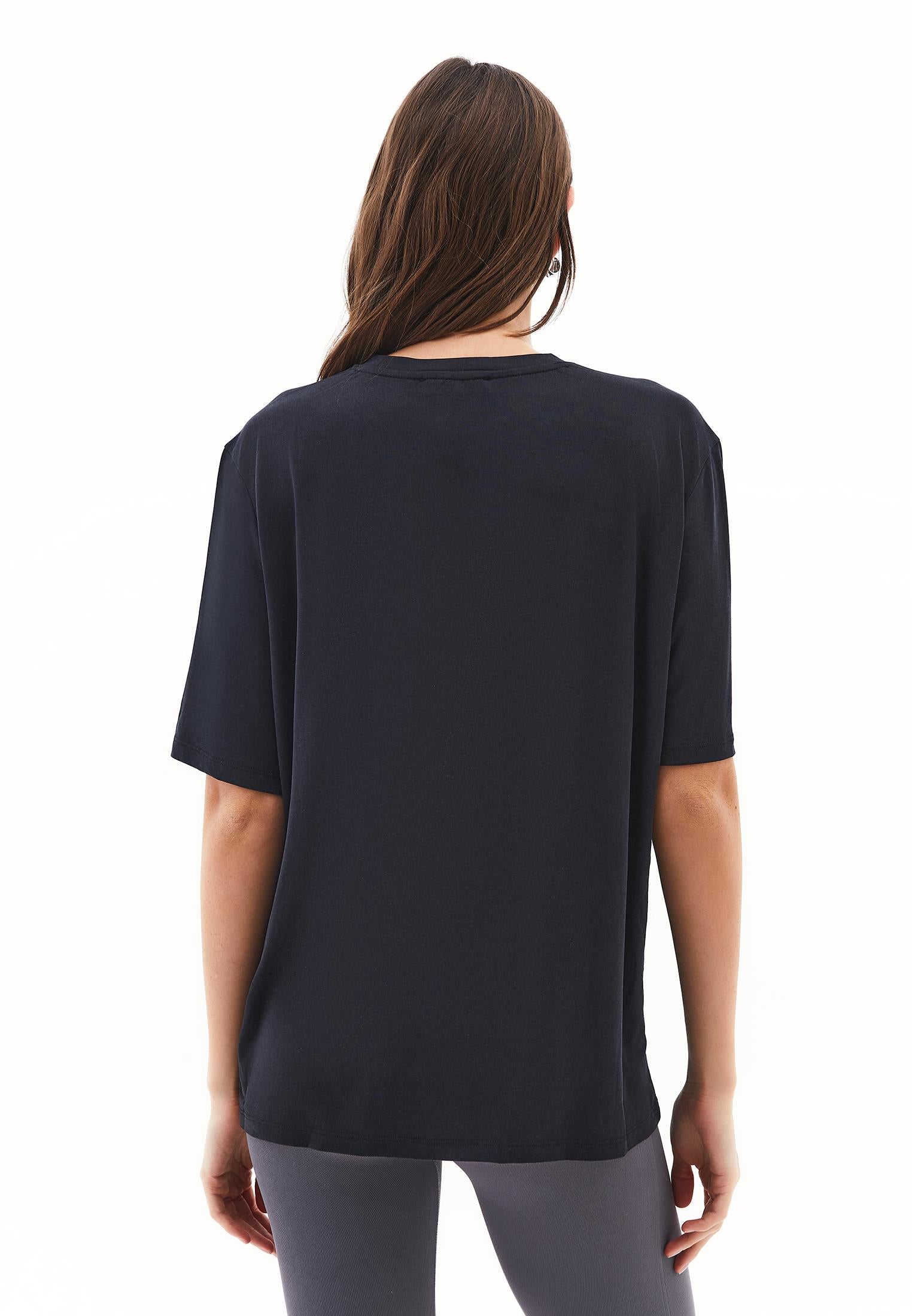 Oversize Tunic T-Shirt - BLACK