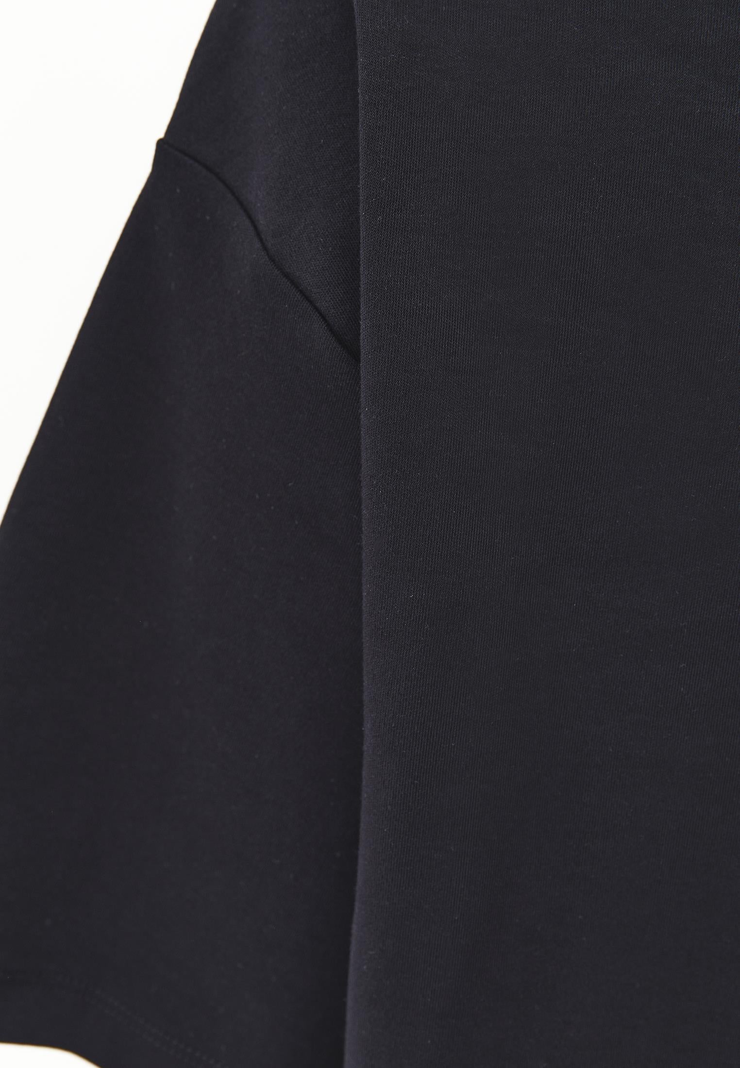 Oversize Tunic T-Shirt - BLACK