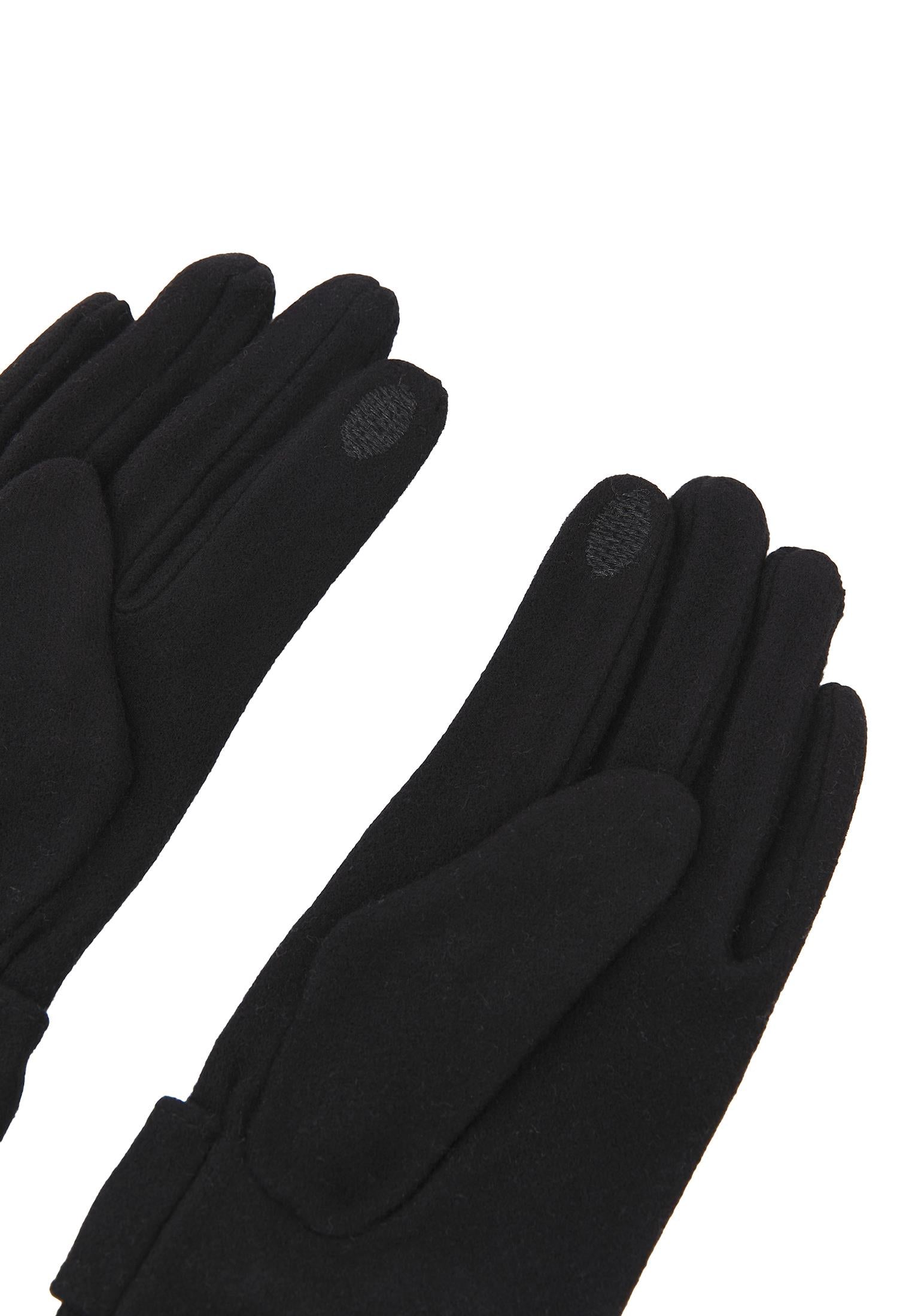 Winter Season Outfit Complementary Glove - BLACK