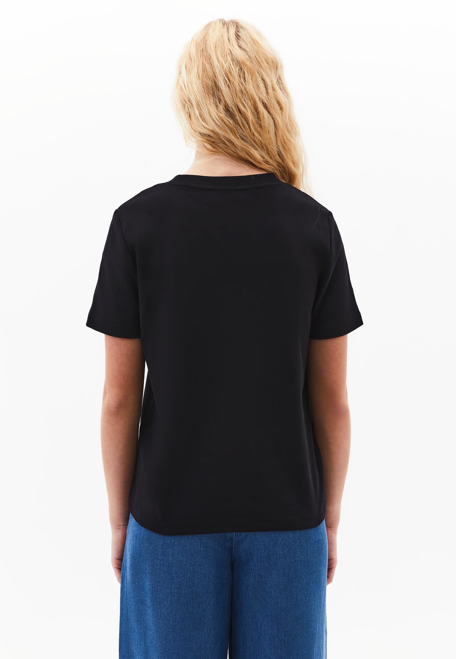 Crew Neck Short Sleeve T-Shirt - BLACK