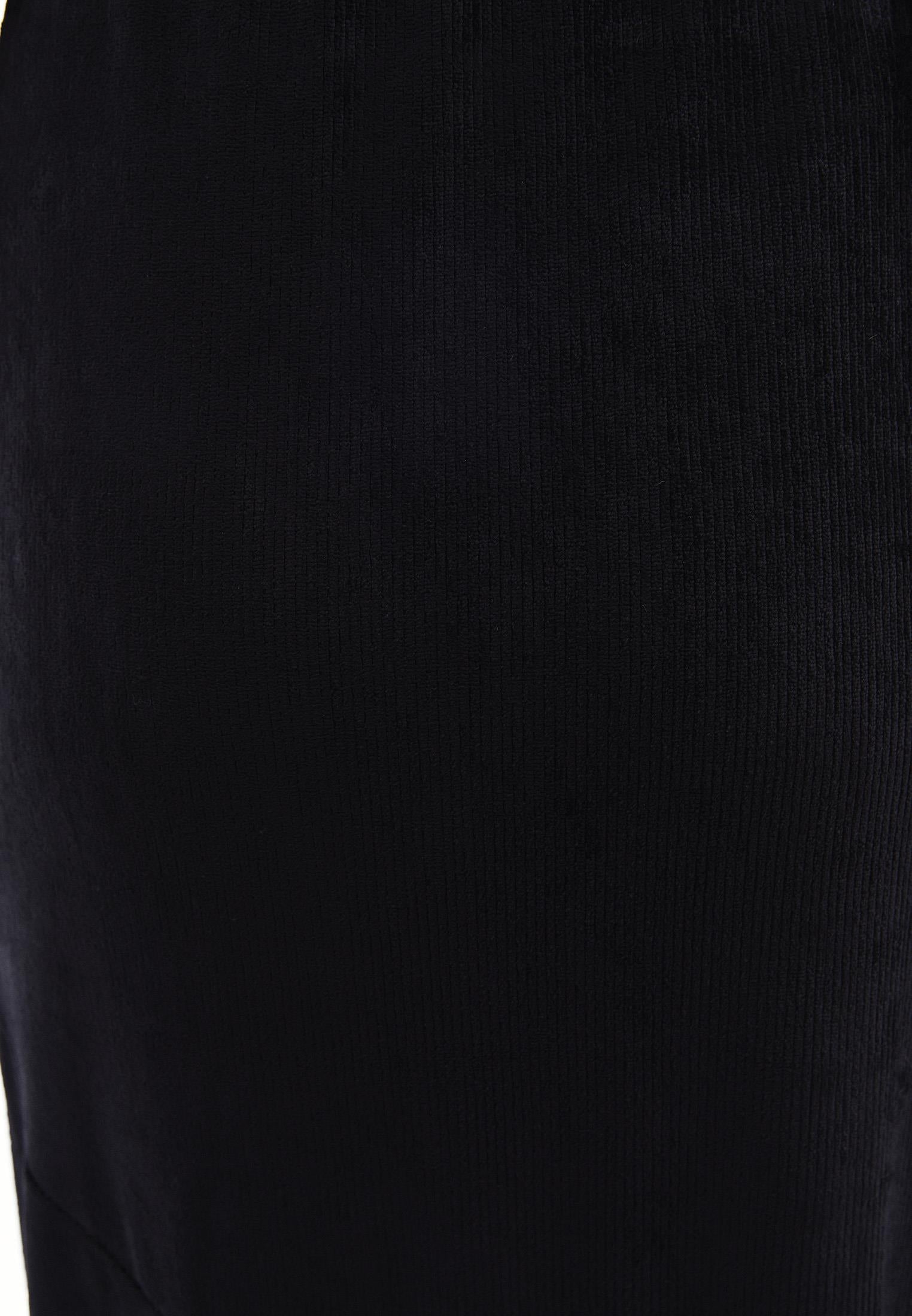 Long Elasticated Flared Skirt - BLACK