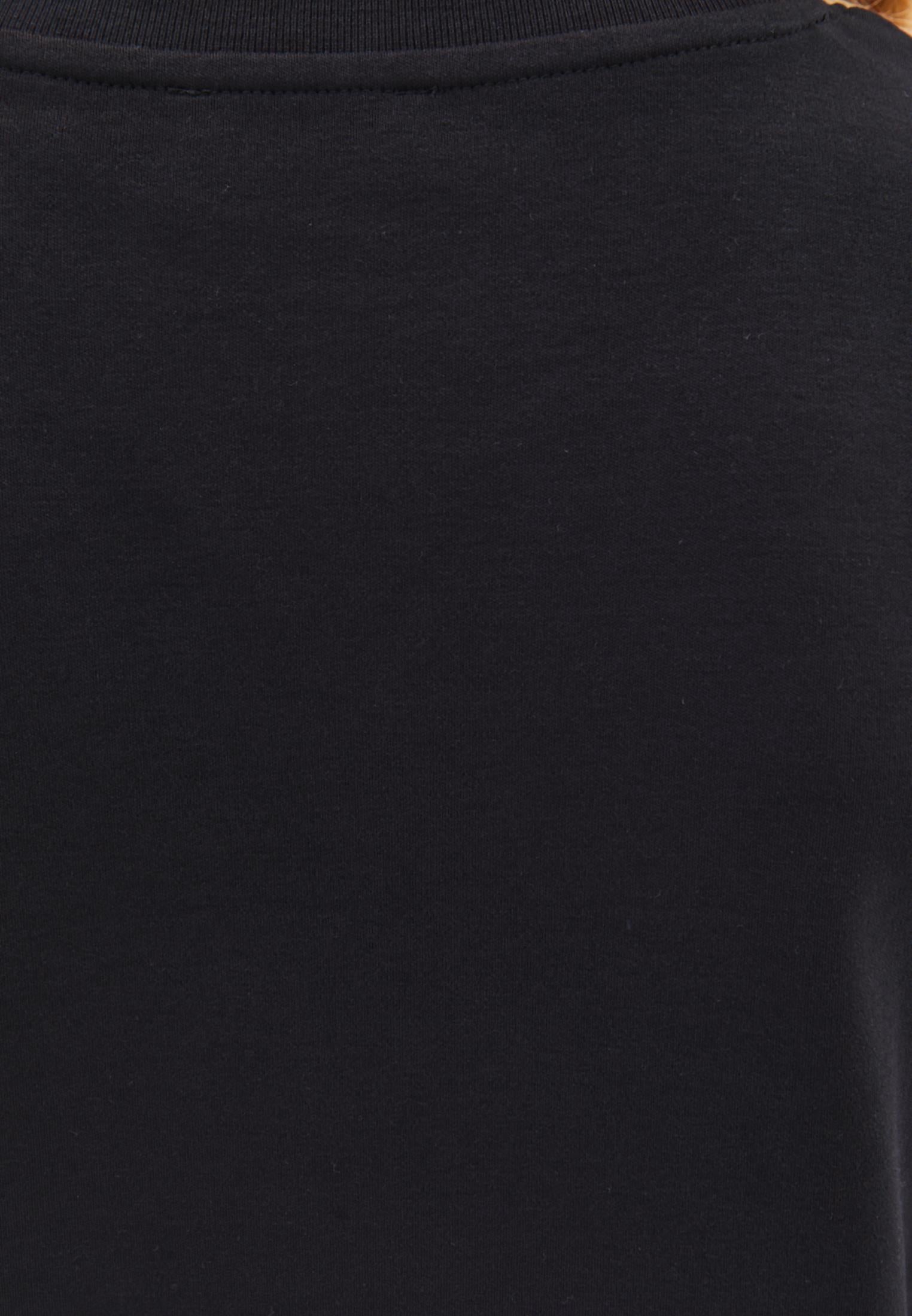Crew Neck Short Sleeve T-Shirt - BLACK