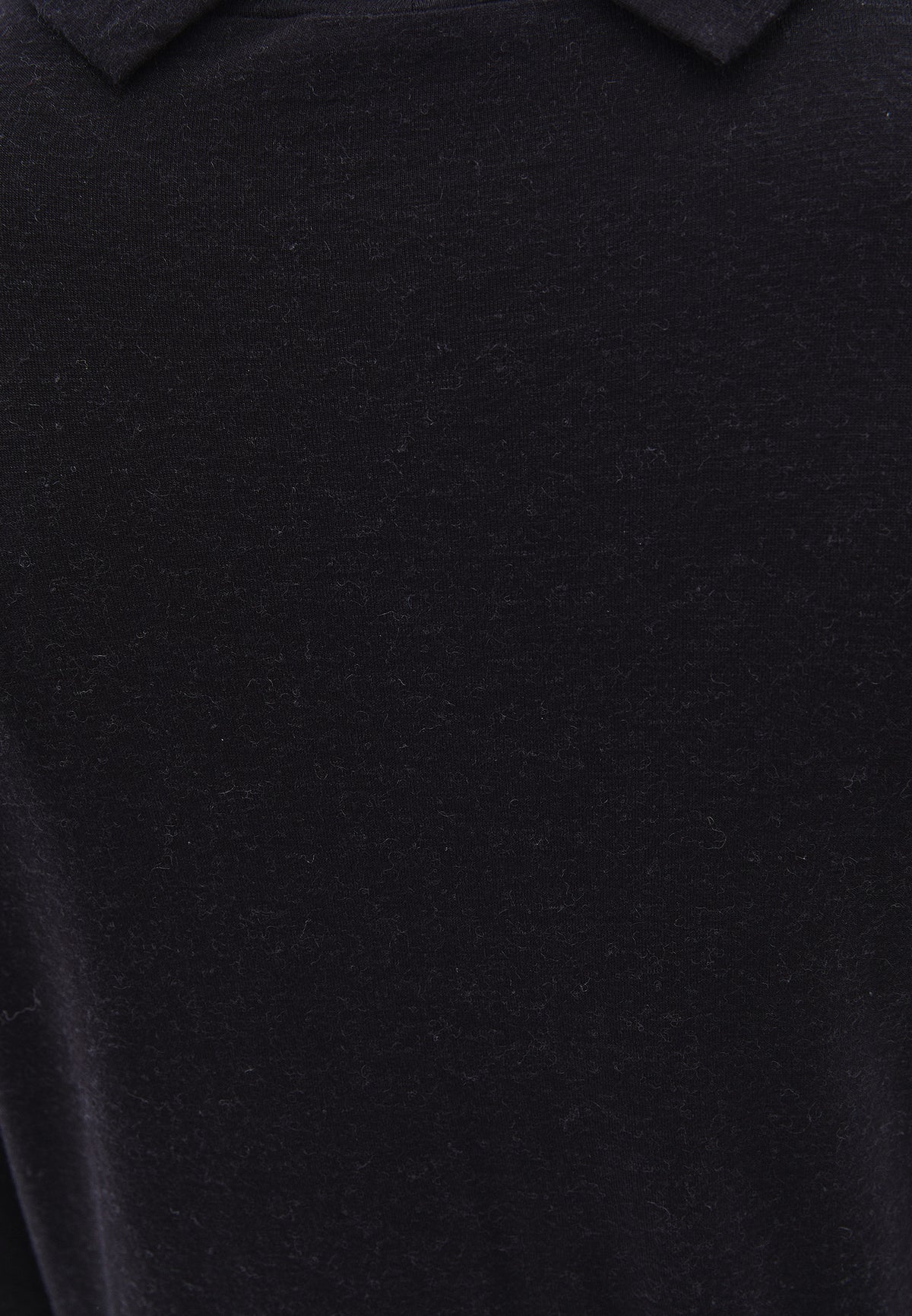 Turtleneck Long Sleeve T-Shirt - BLACK
