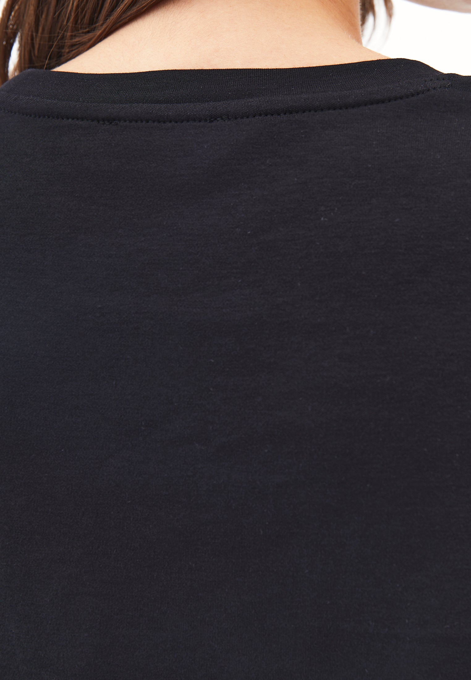 Oversize Cotton T-Shirt - BLACK