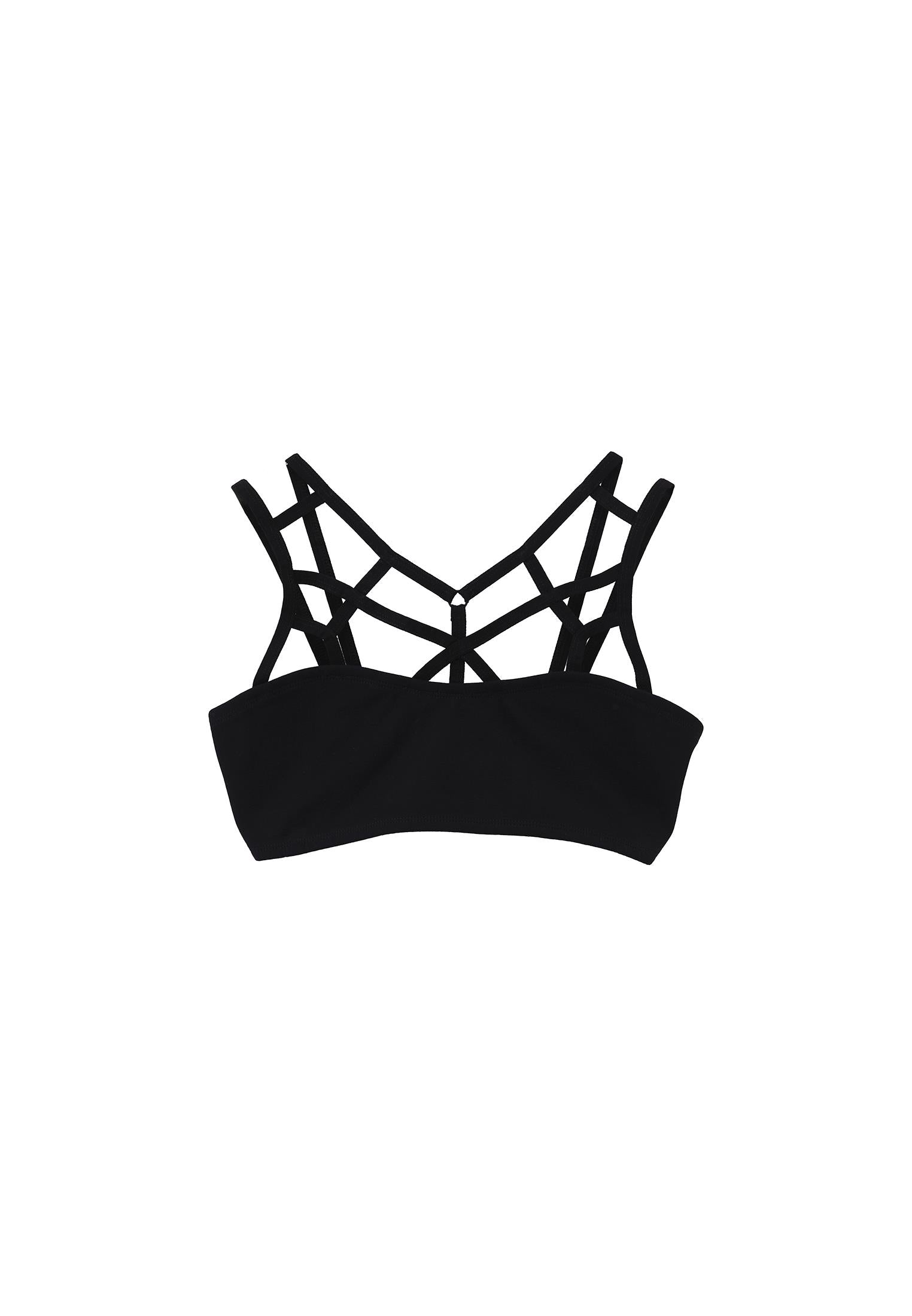 Sweetheart Neck Piped Women's Bustier - BLACK
