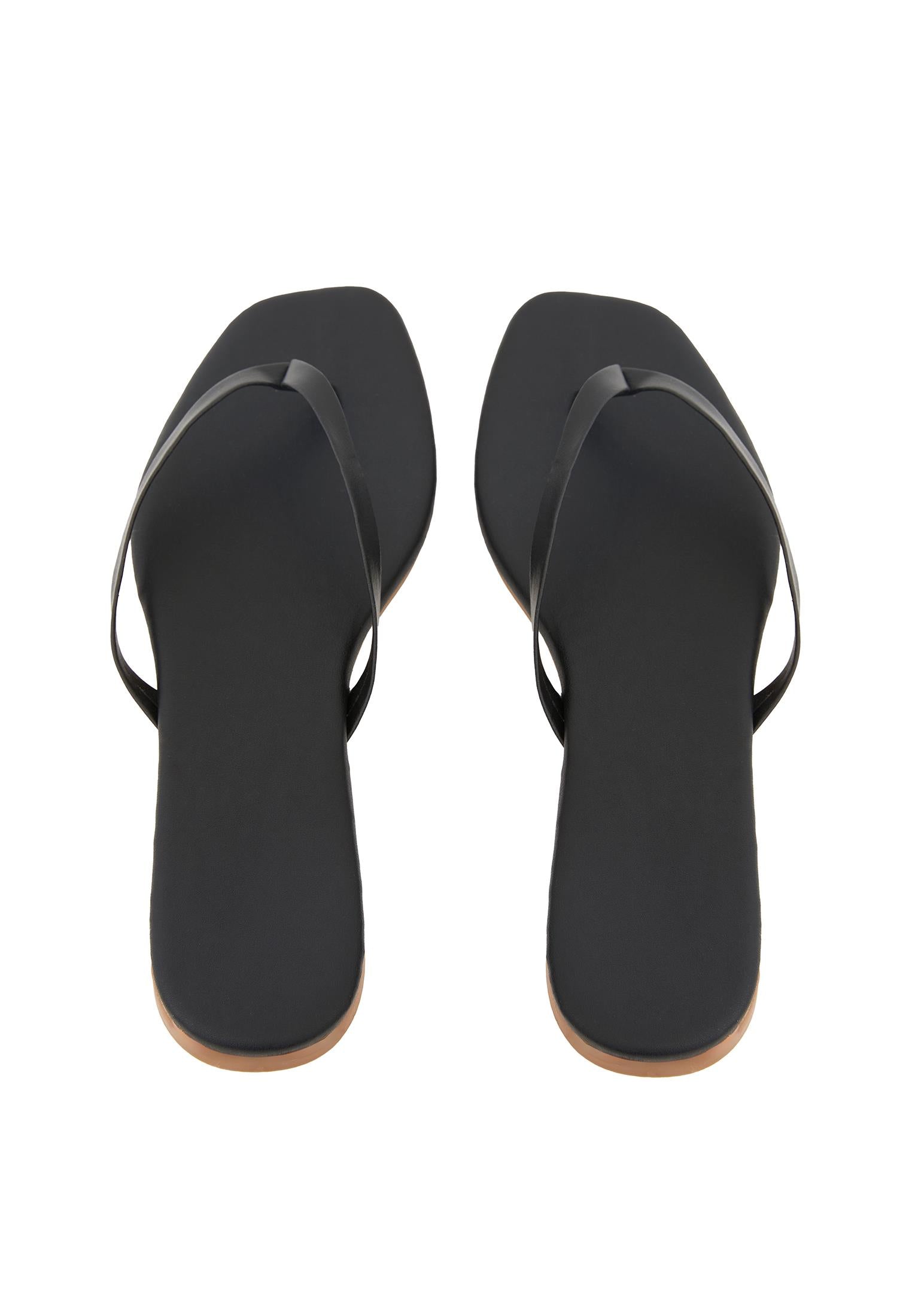 Women Polyurethane Slipper - BLACK