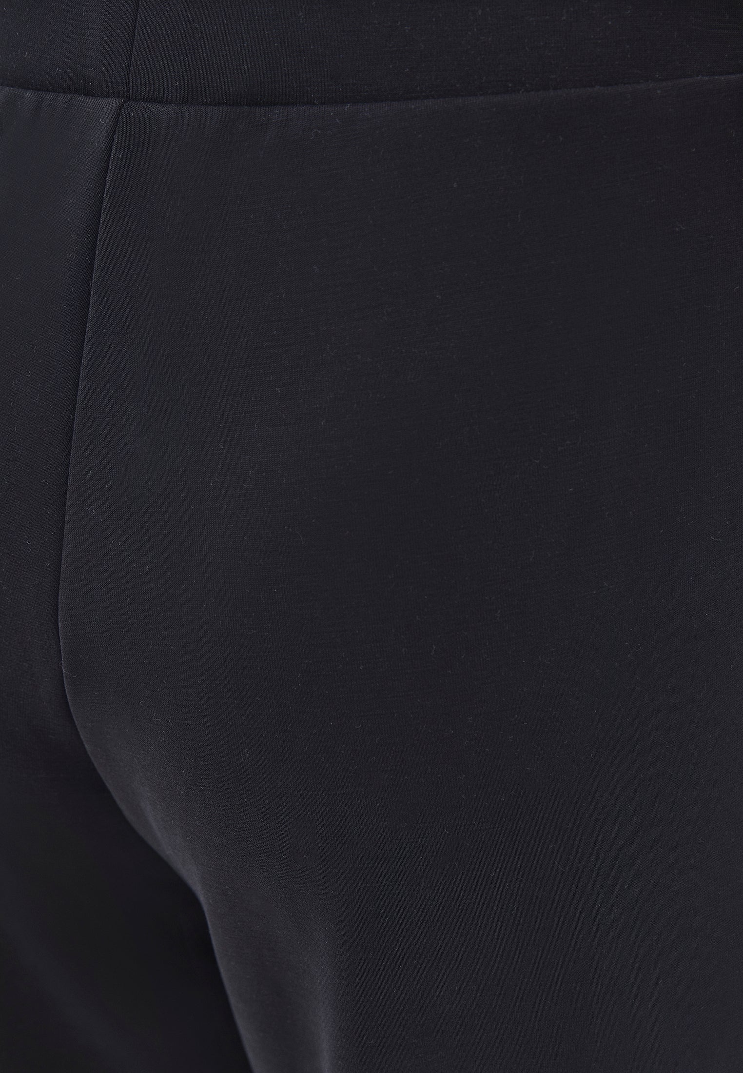 Straight Leg High Waist Sweatpant - BLACK
