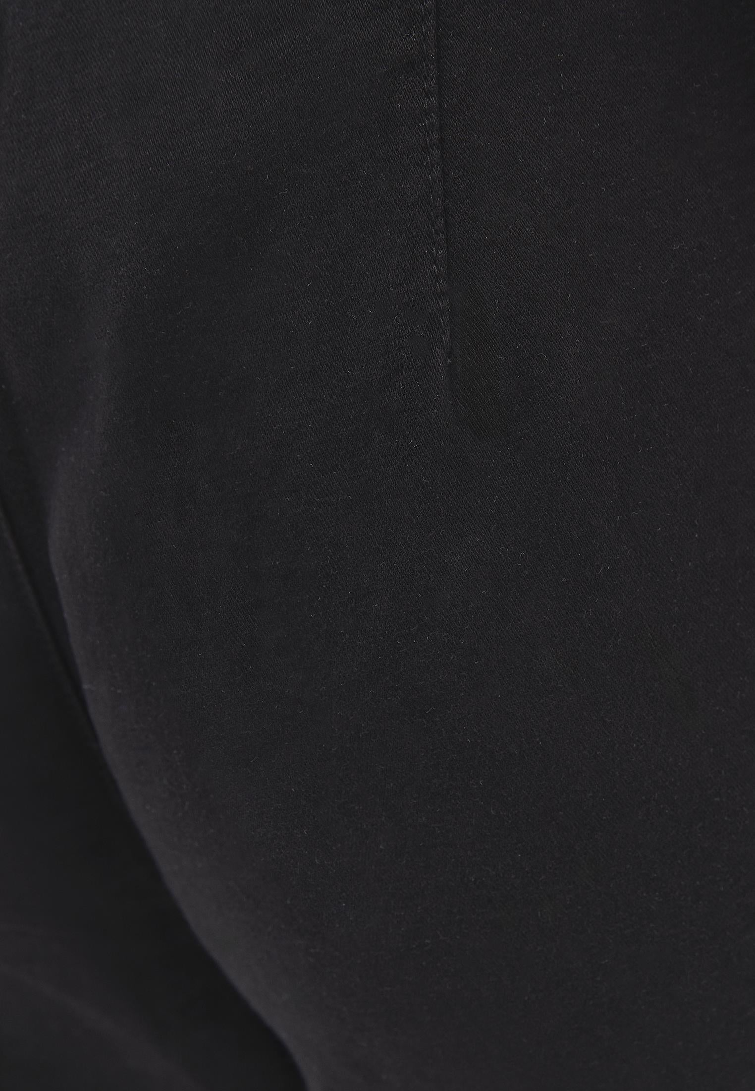 Wide Leg High Waist Pants - BLACK