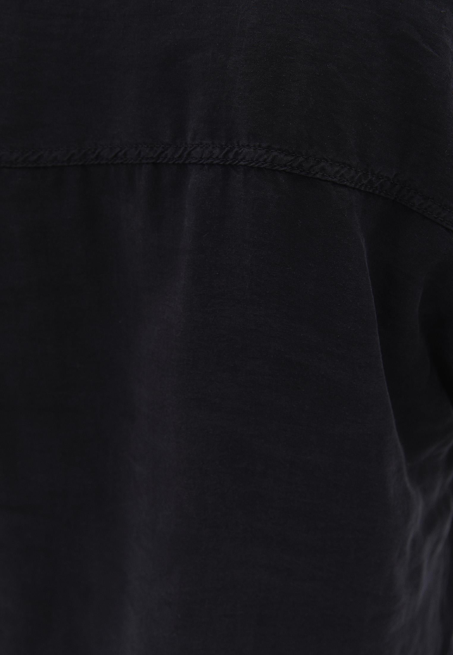Oversize Long Sleeve Shirt - BLACK