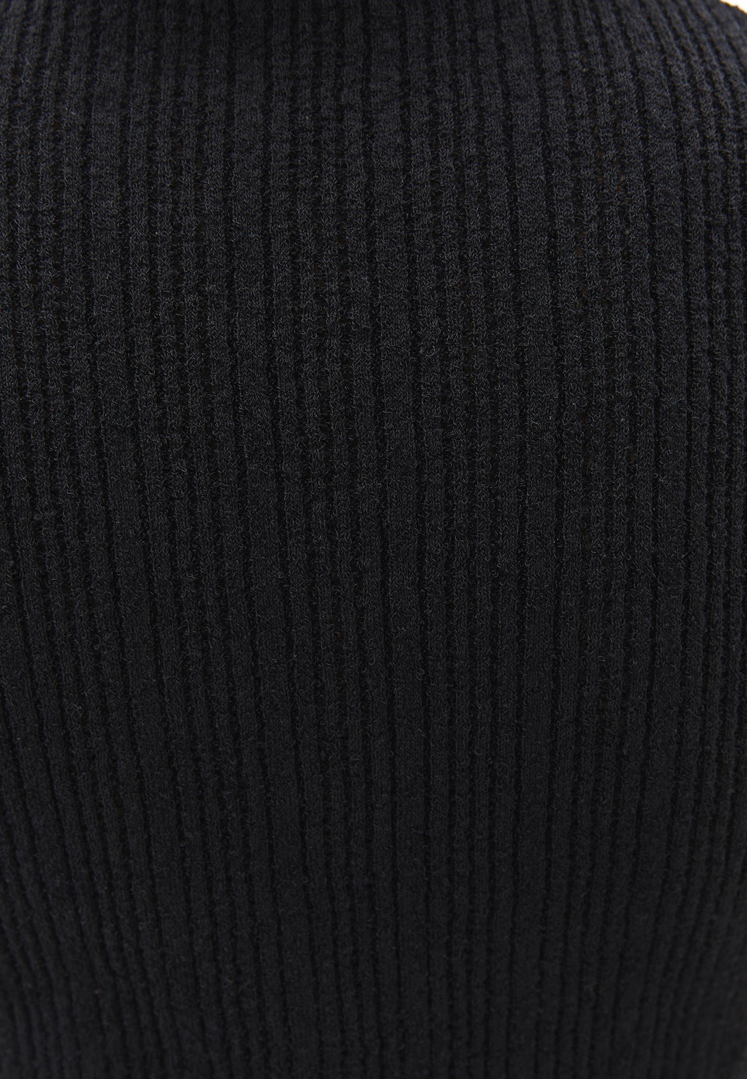 V Neck Boucle Vest - BLACK
